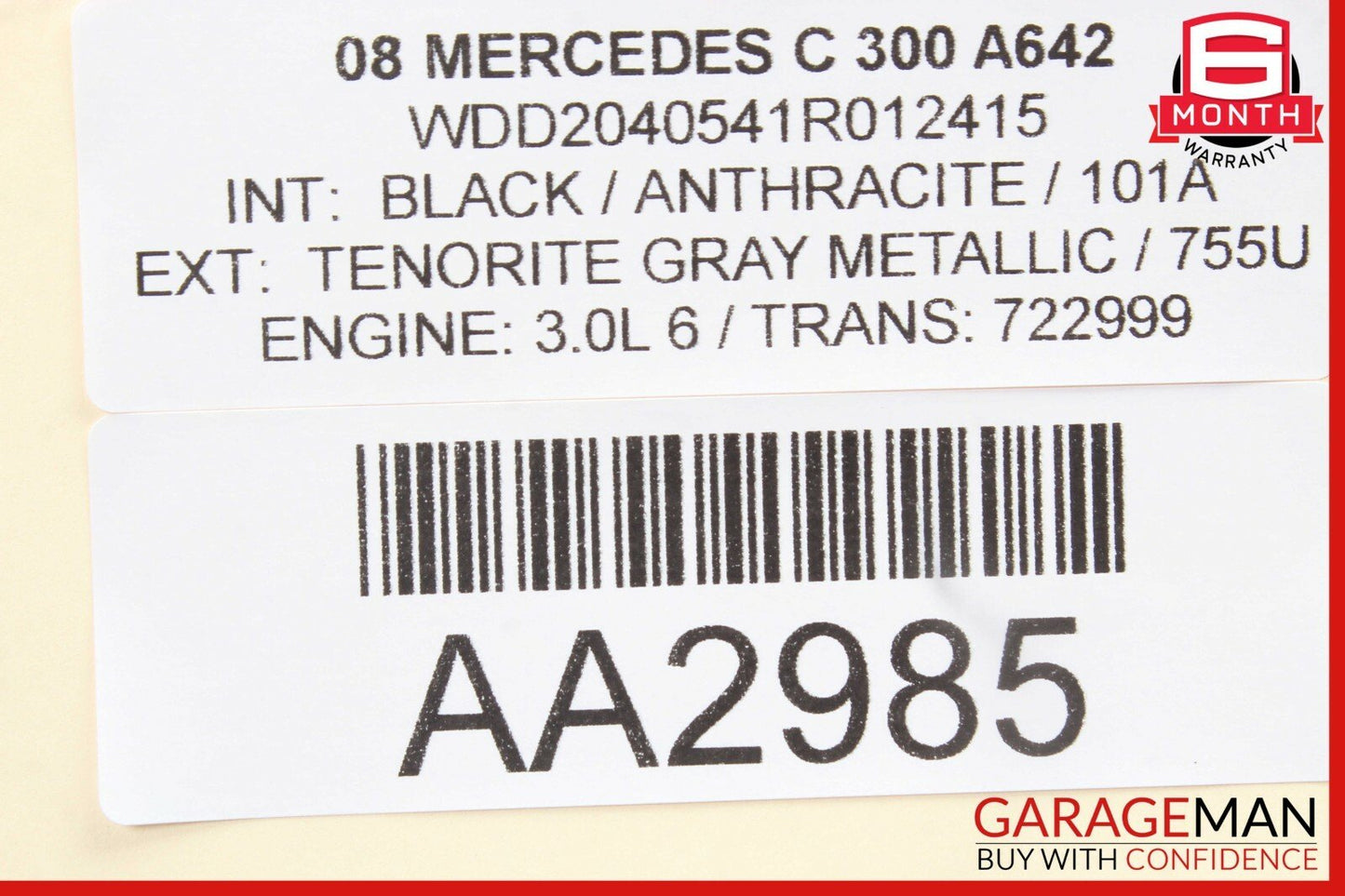 08-15 Mercedes W204 C300 Center Console Shift Shifter Bezel Trim 2046803307 OEM