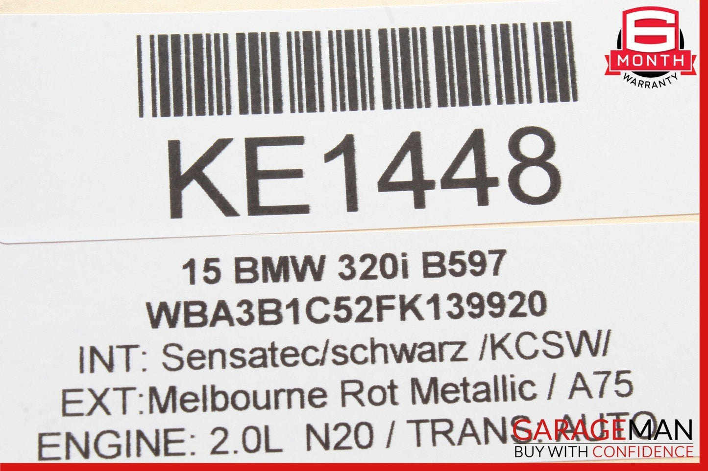 12-16 BMW F30 320i Crash Impact Sensor Control Module Unit 65.77-9350003-01 OEM