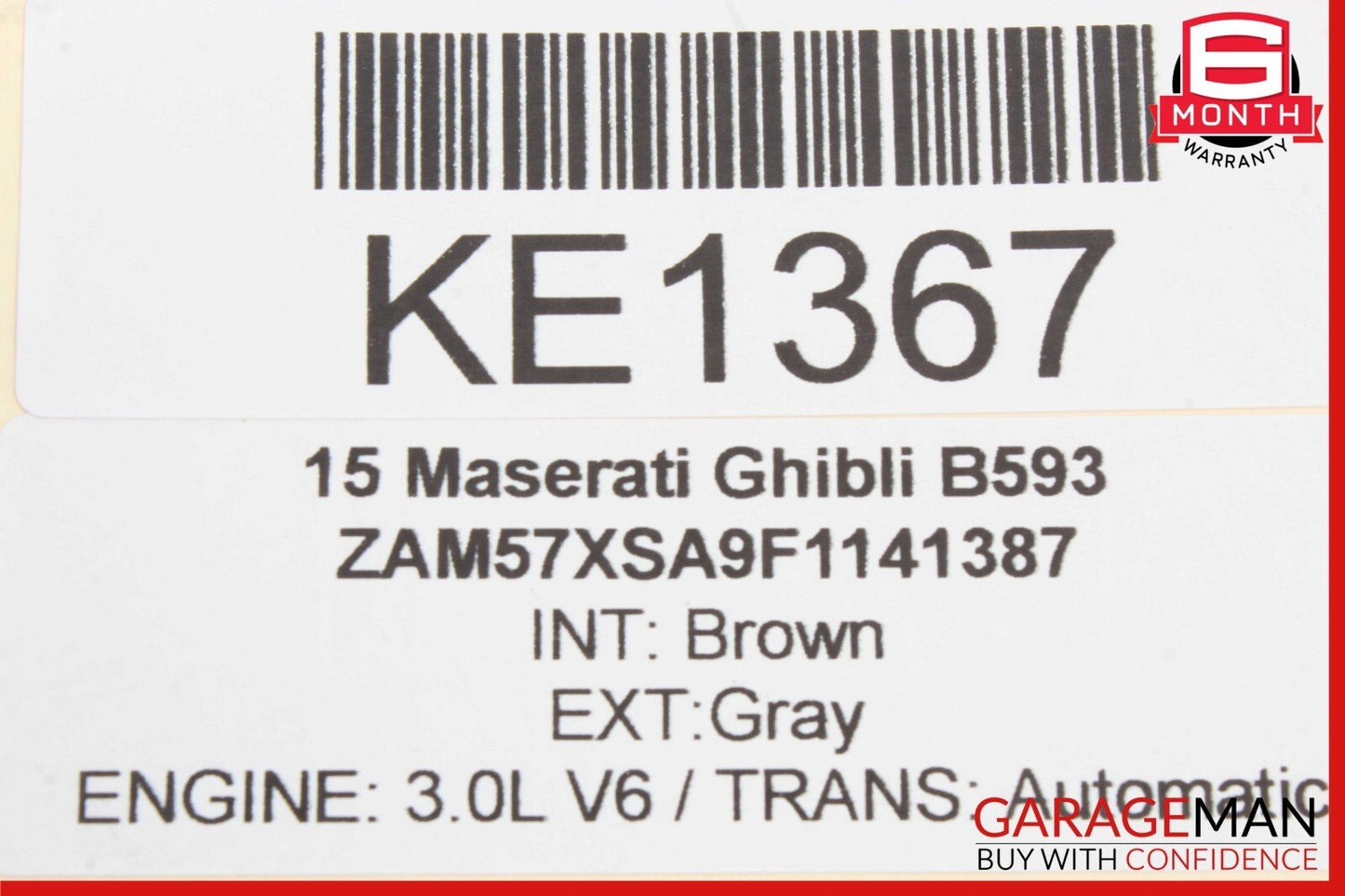 14-17 Maserati Ghibli M157 Rear Left Driver Side Door Lock Latch Actuator OEM