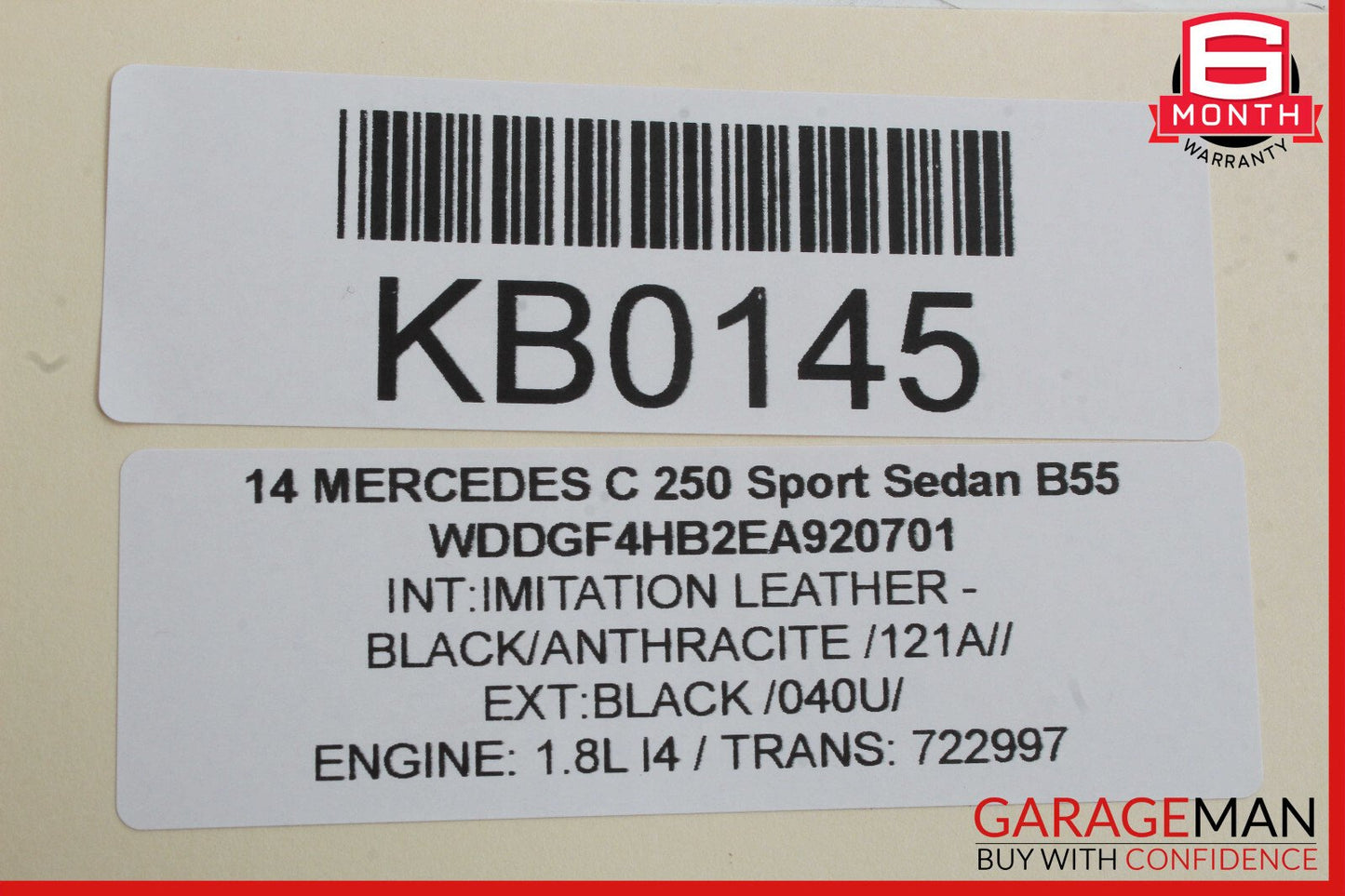 08-14 Mercedes W204 C250 C350 Front Left Door Window Regulator Motor OEM