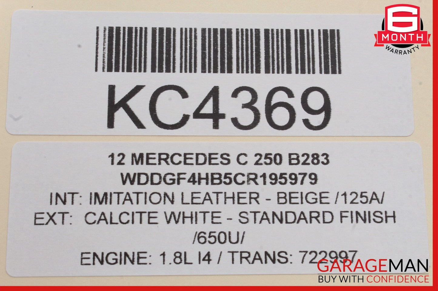 08-14 Mercedes W204 C250 C350 Front Left Door Window Regulator Motor OEM