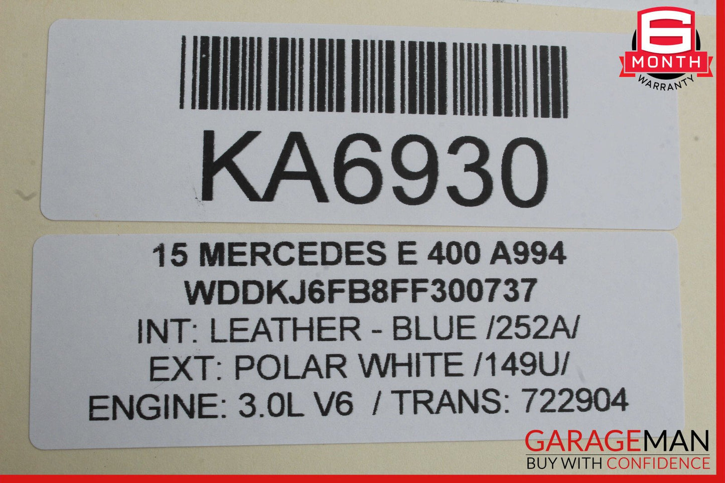 14-21 Mercedes W207 E400 Air Intake Filter Box Left Driver Side OEM