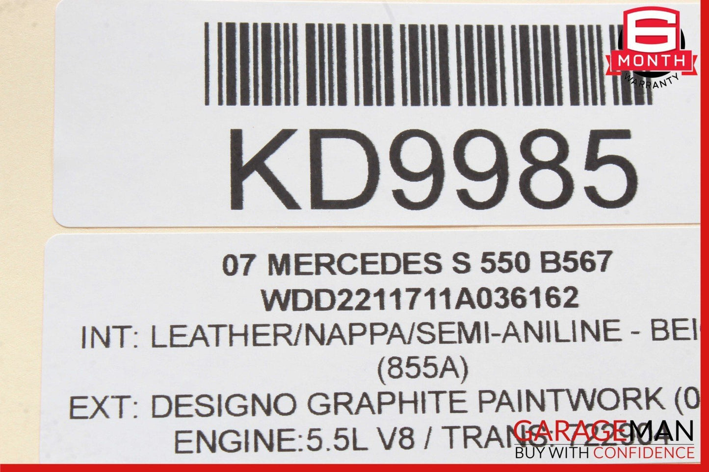 07-13 Mercedes W221 S350 S63 AMG Front Left Driver Side Under Seat Control Unit