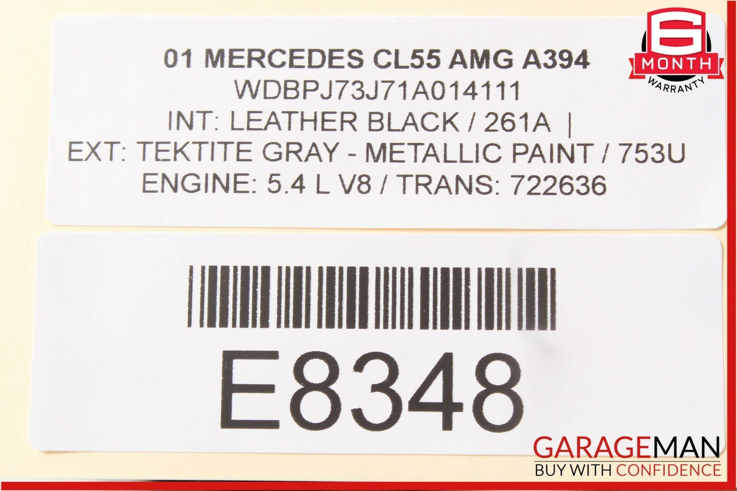 00-06 Mercedes W215 CL500 CL55 AMG Front Left Seat Backrest Recline Handle OEM