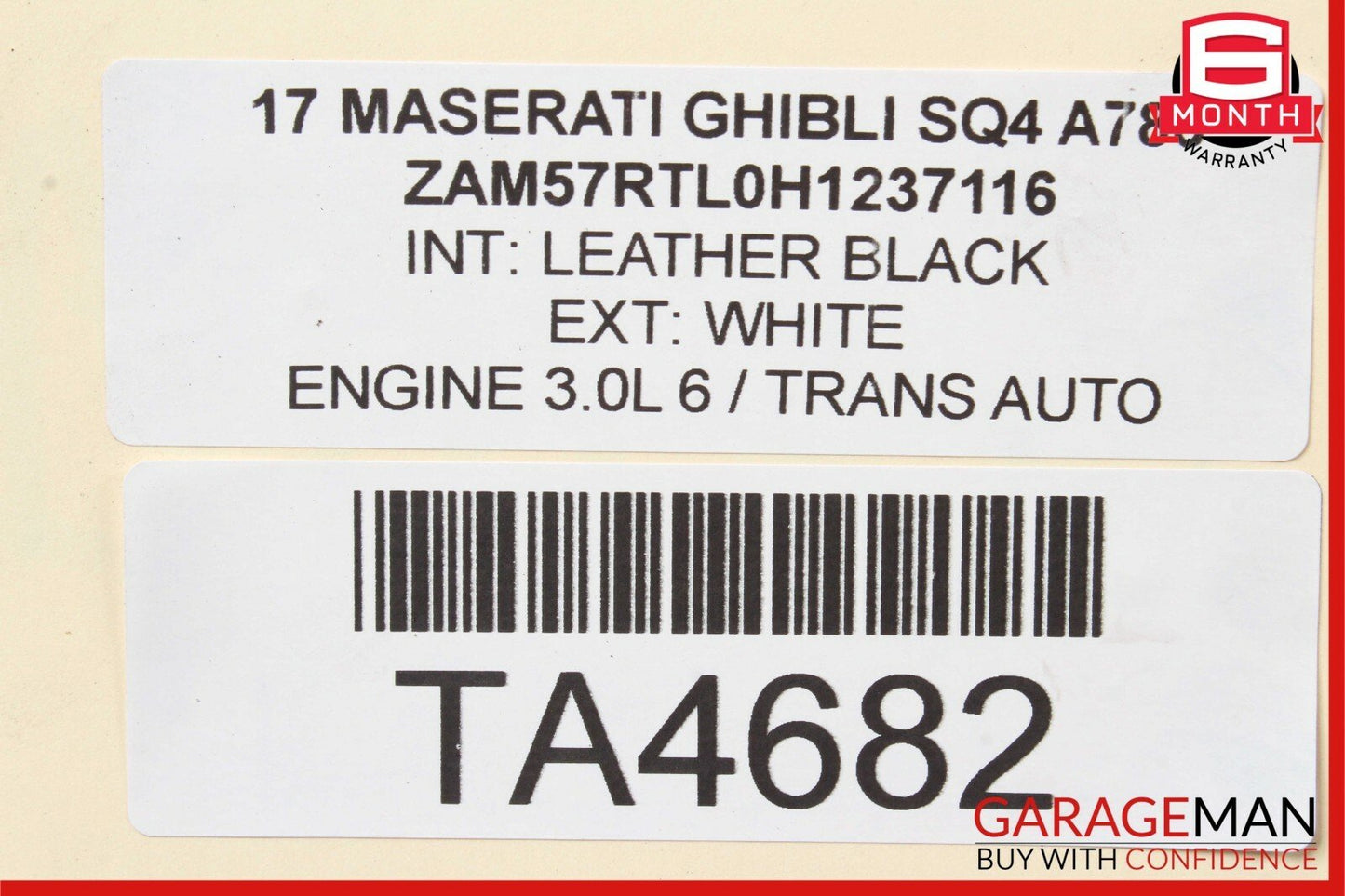 14-17 Maserati Ghibli Front Cross Brace Crossmember Bracket Support Frame