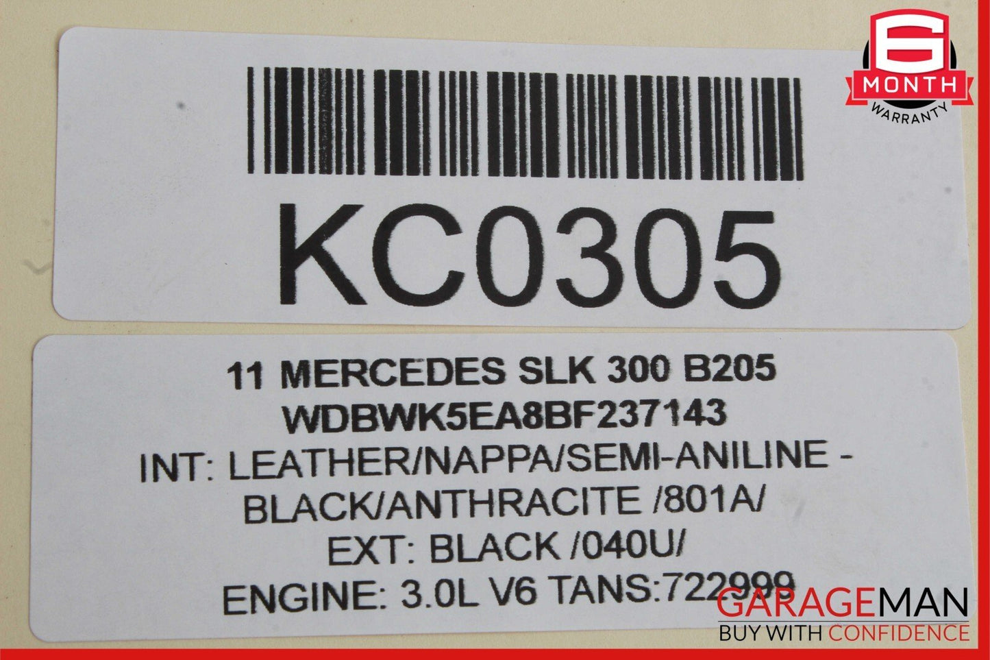 05-11 Mercedes R171 SLK350 SLK300 Front Left Door Window Regulator Motor Unit