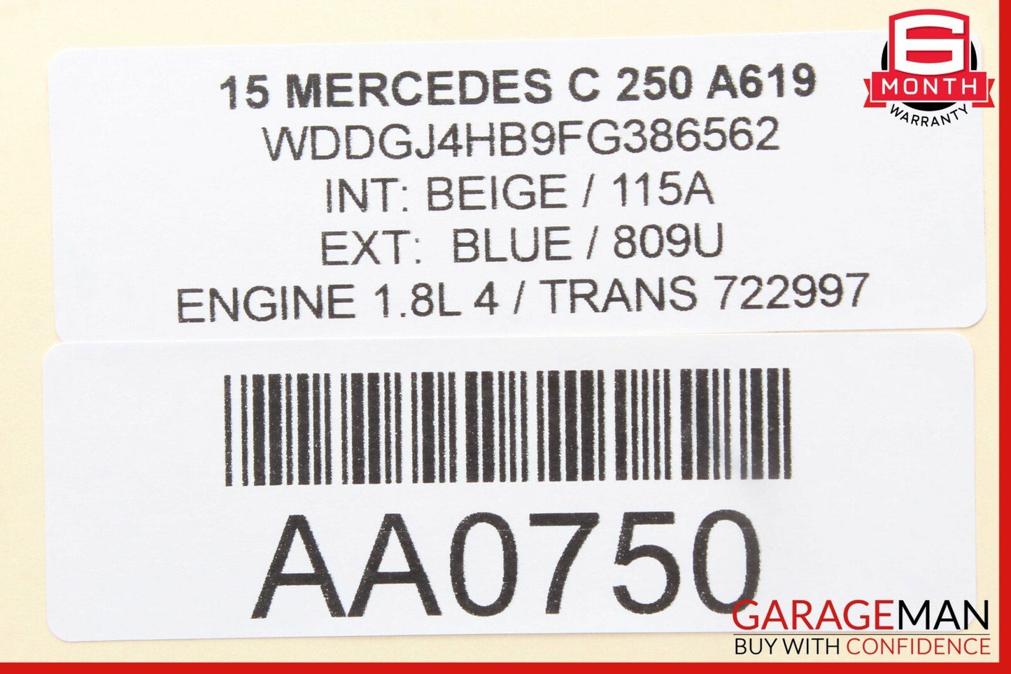 12-14 Mercedes W204 C250 C300 C350 Rear SAM Relay Fuse Box Assembly OEM