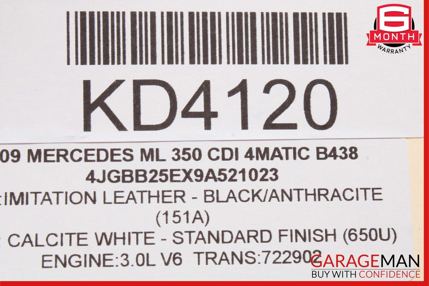 05-13 Mercedes W164 ML350 E550 Front Left Side Engine Timing Chain Cover Plate