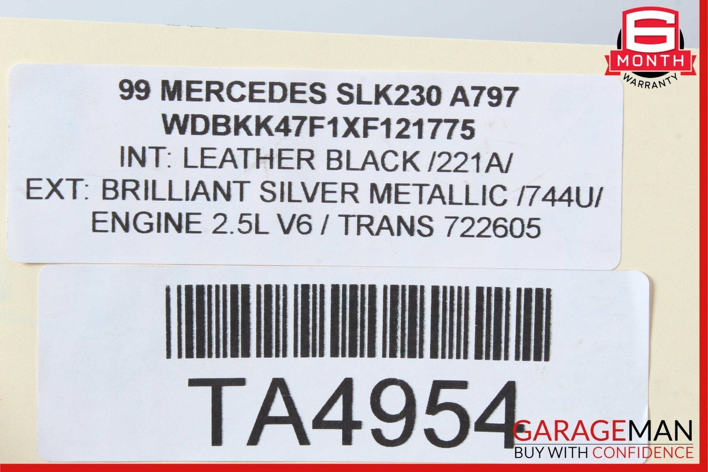 97-04 Mercedes R170 SLK230 Front Left & Right Side Brake Caliper Calipers Set