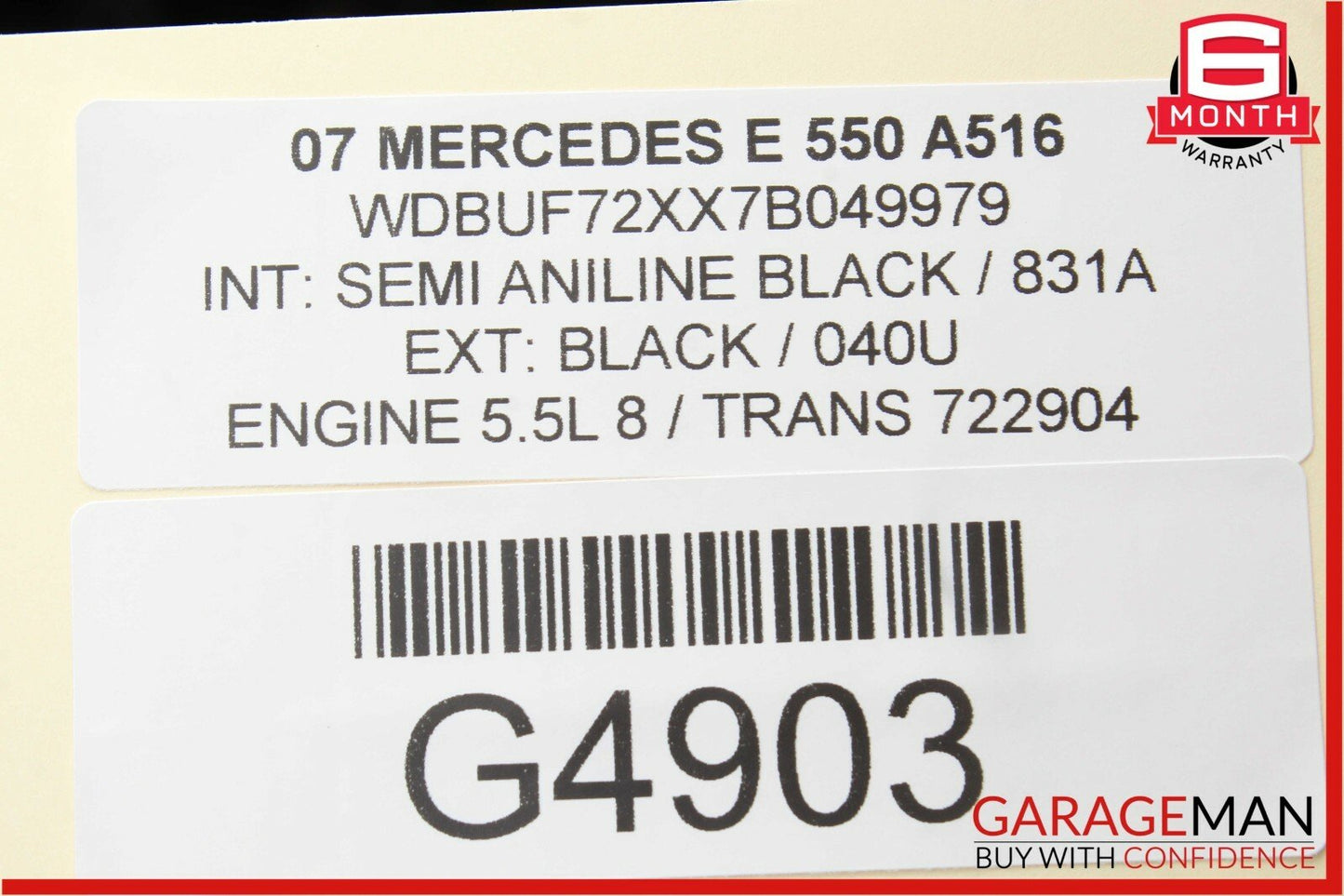 03-09 Mercedes W211 E350 E550 Rear Left Side Door Control Module