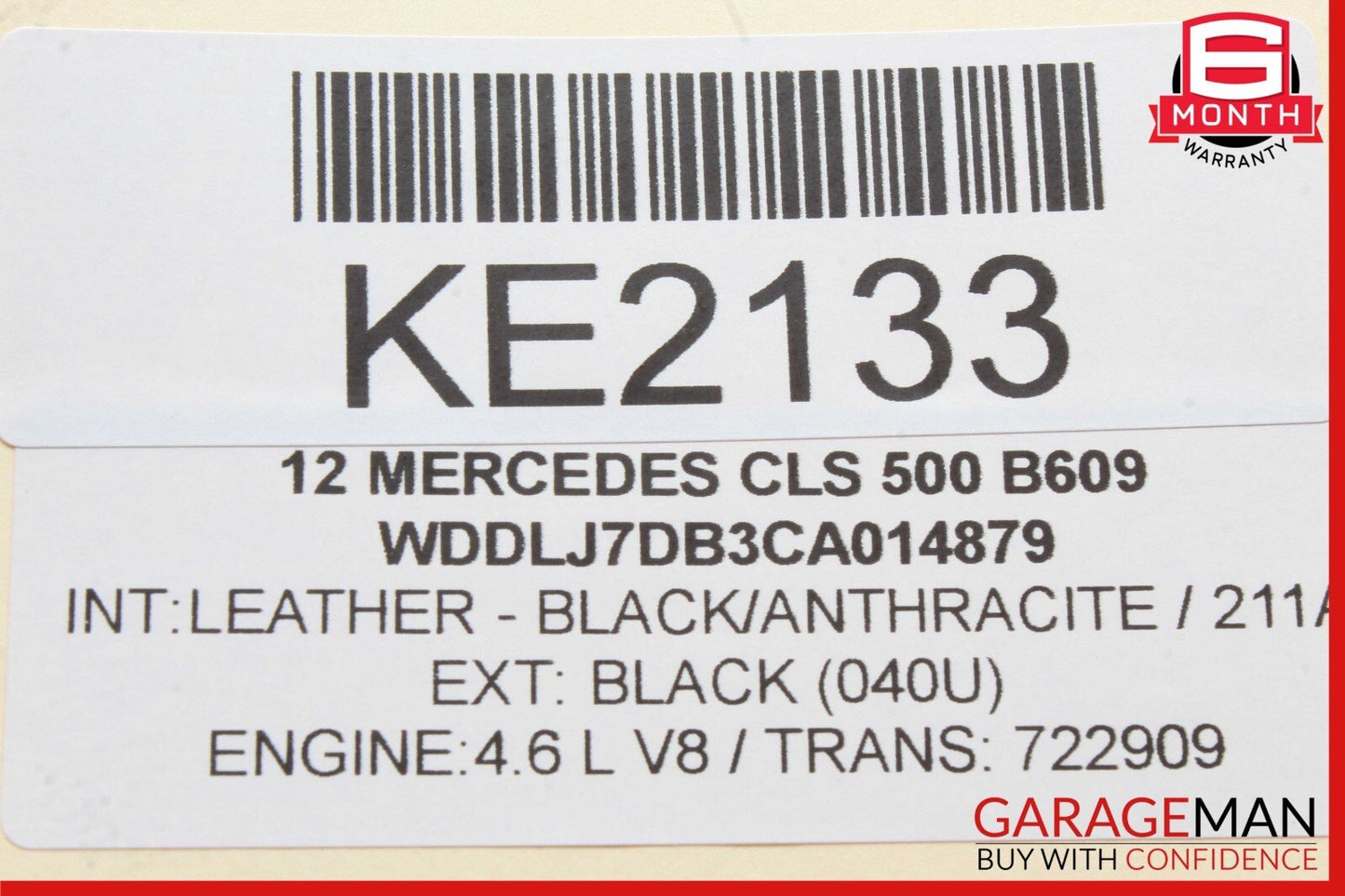 12-14 Mercedes W218 CLS500 Parktronic Park Assist Sensor Control Module Unit