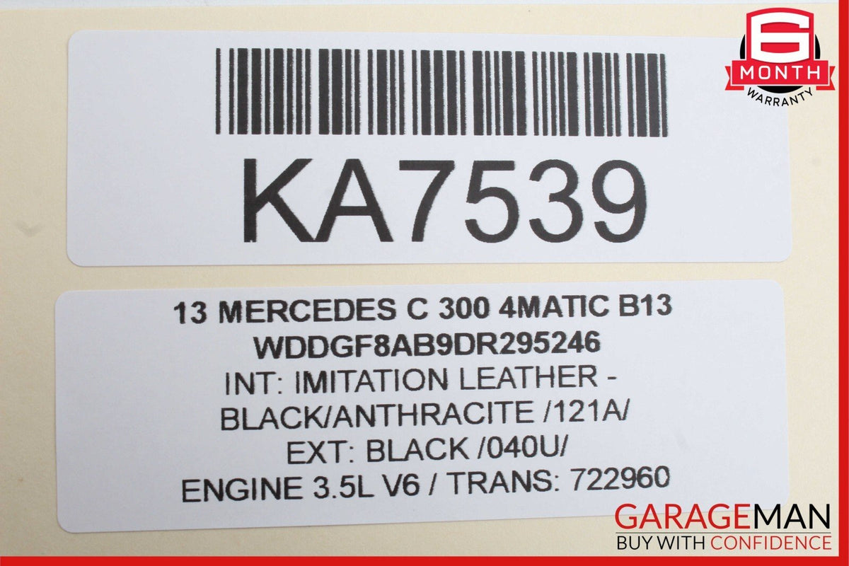 10-13 Mercedes W204 C300 4Matic Rear Left Side Exterior Door Handle OEM