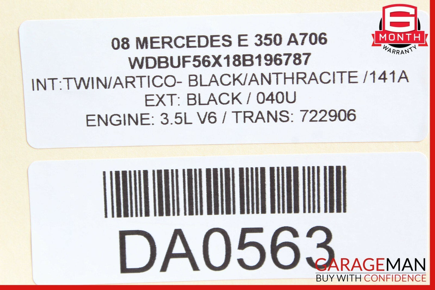 03-09 Mercedes W211 E350 E63 AMG Rear Left Driver Side Door Control Module Unit
