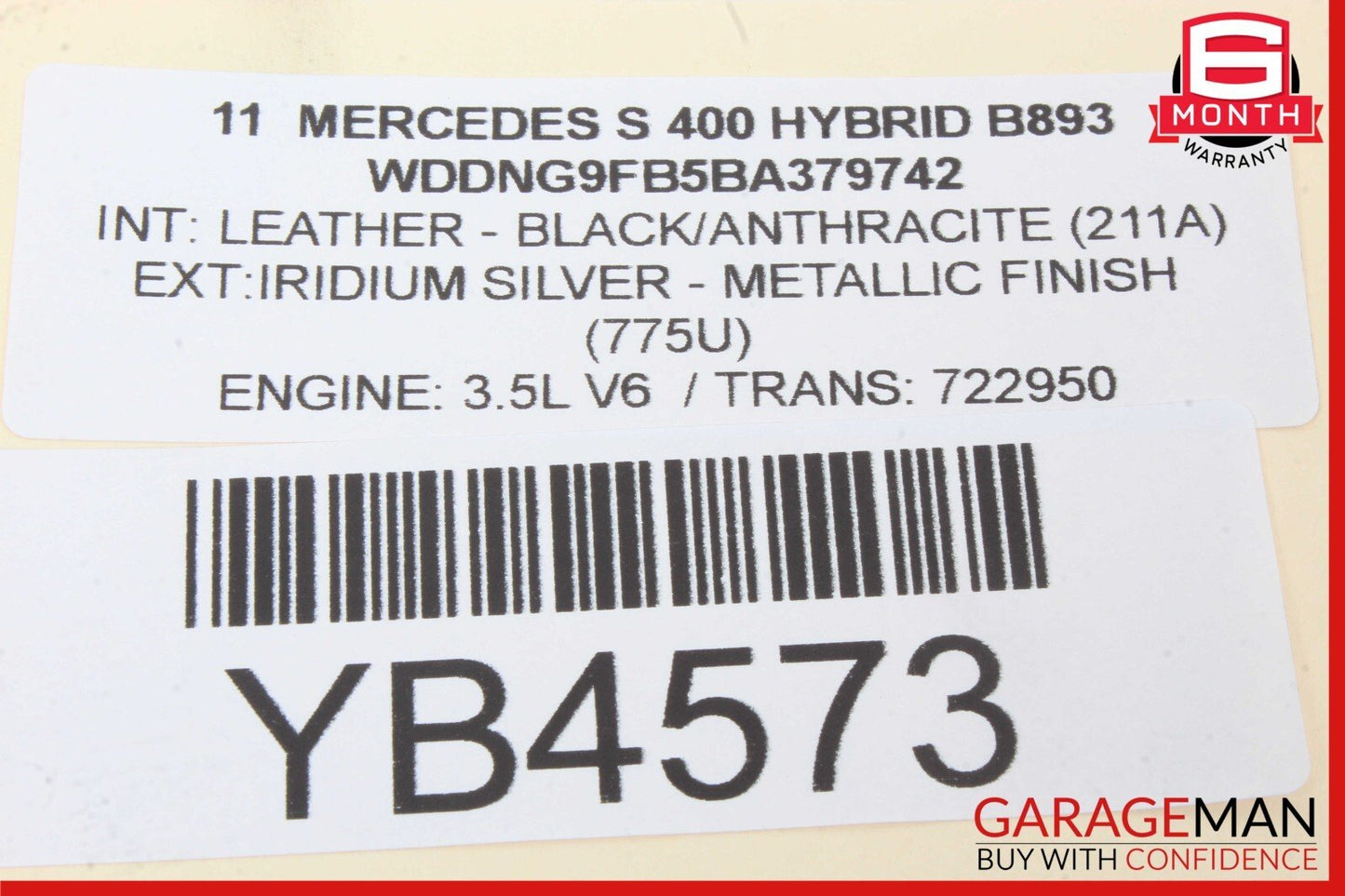 07-13 Mercedes W221 S400 Rear Left Door Lock Latch Actuator Keyless Go OEM