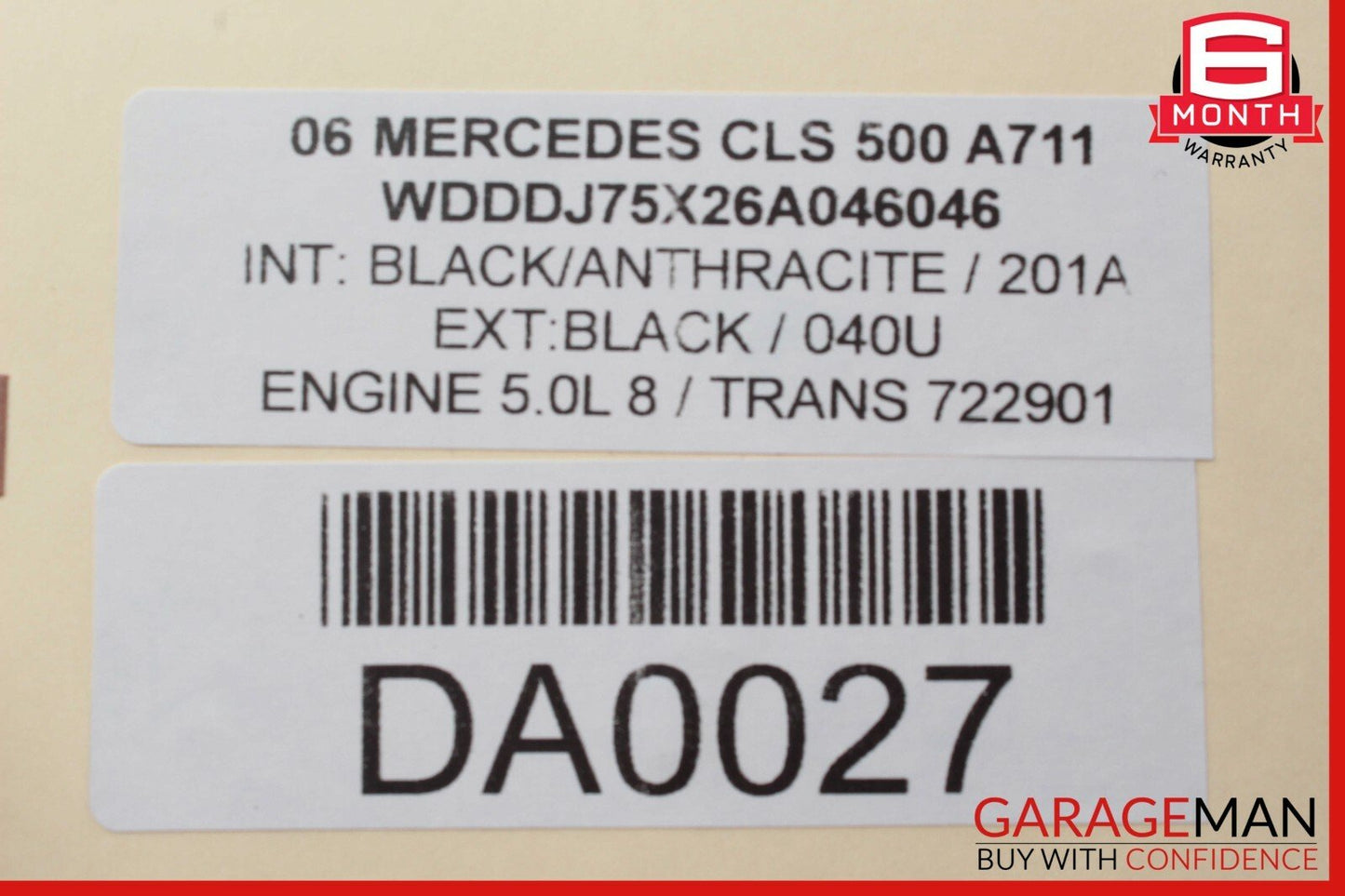 03-09 Mercedes W219 CLS500 E350 Front Left Driver Side Lower Control Arm RWD OEM