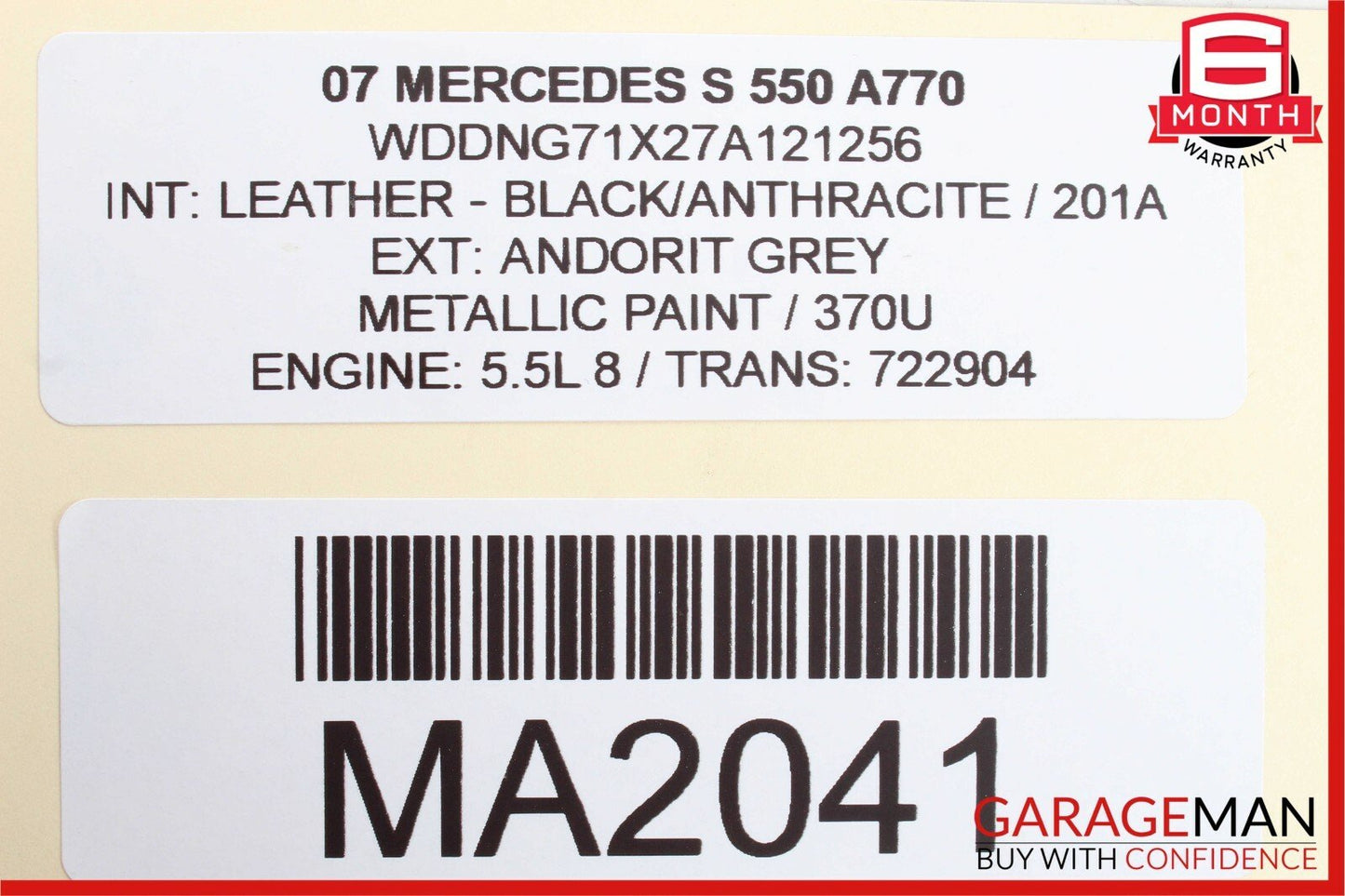 07-09 Mercedes W221 S550 ESP Parking Assist Suspension Switch Control Module OEM