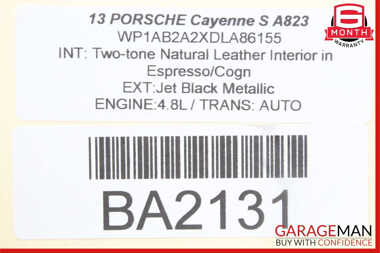 11-17 Porsche Cayenne 958 Rear Right Side Suspension Upper Forward Control Arm