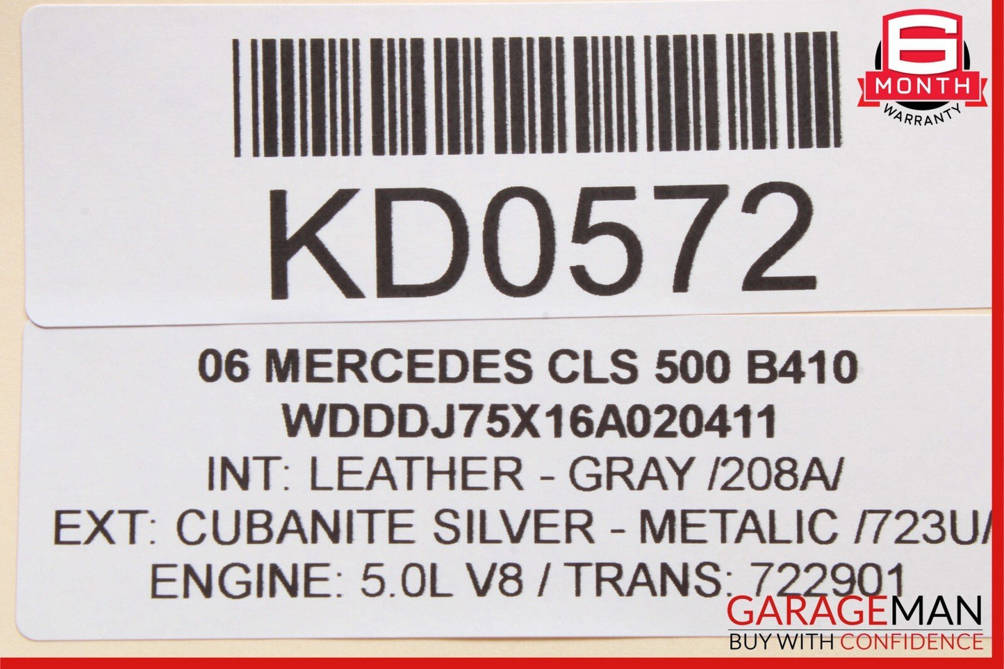 06-11 Mercedes W219 CLS500 CLS55 AMG Rear Left Door Window Regulator Motor Unit
