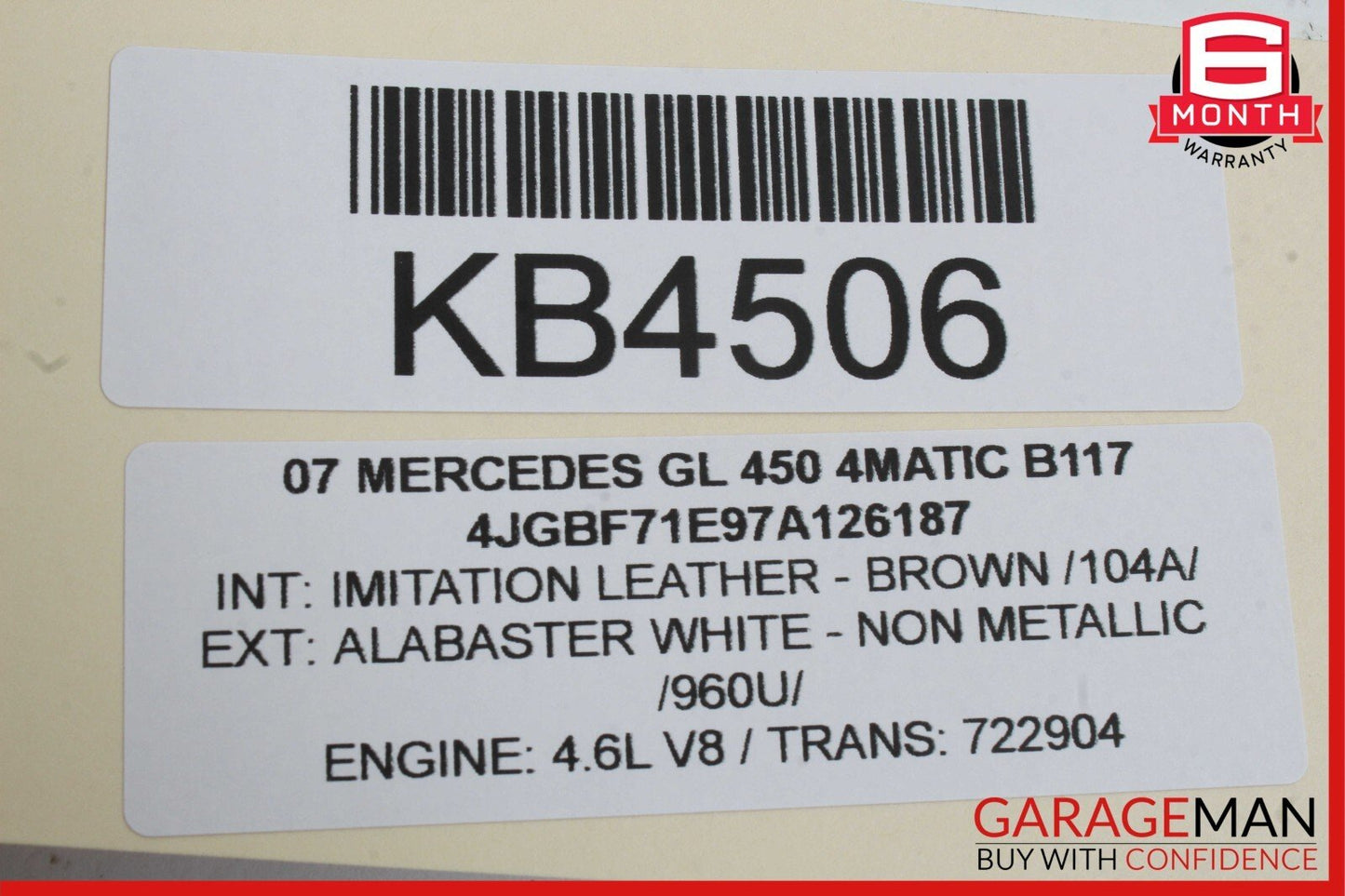 06-12 Mercedes X164 GL450 4matic Front Left Exterior Door Handle Keyless Go OEM