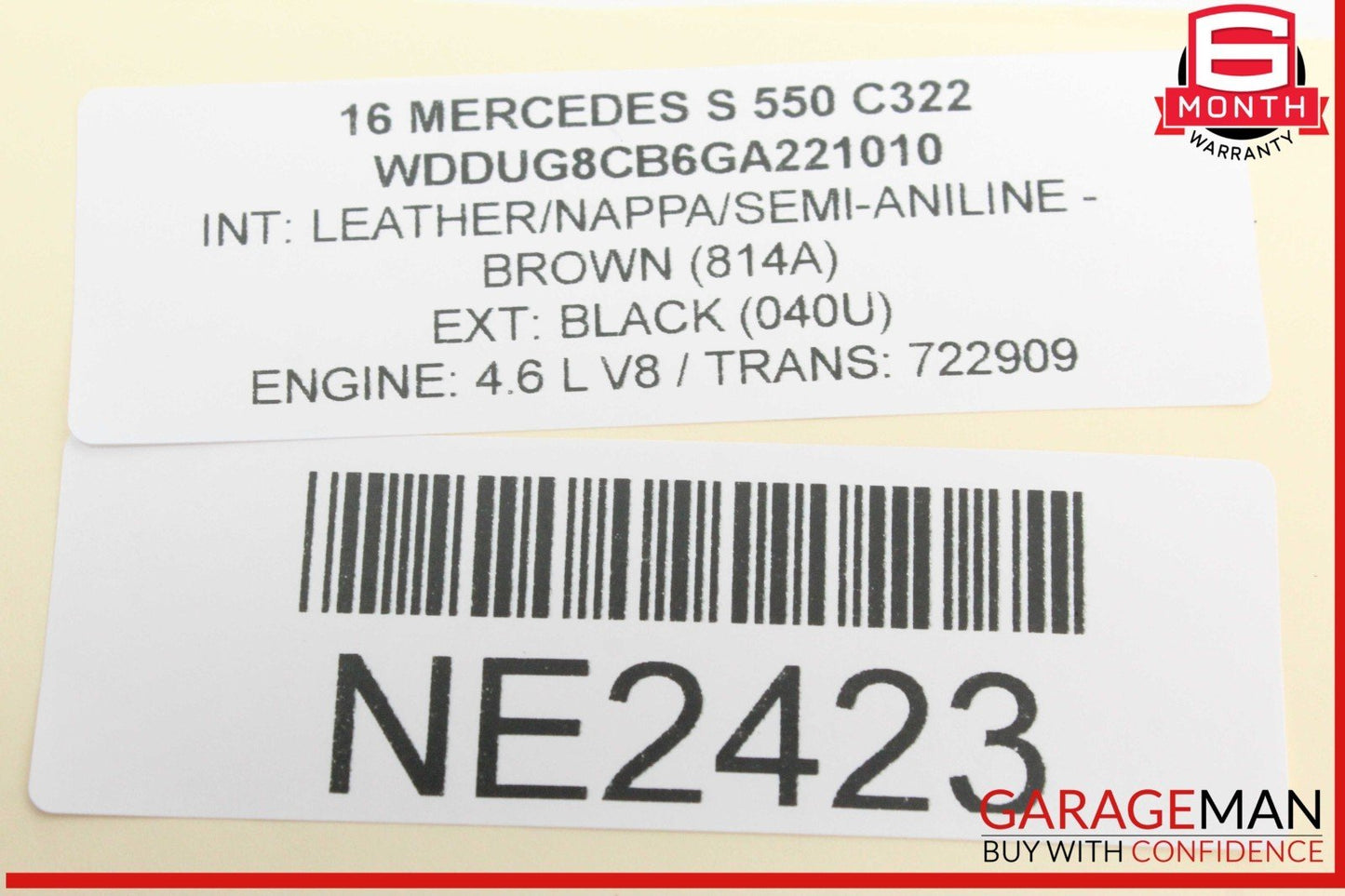 14-17 Mercedes W222 S550 Front Right Passenger Side Window Regulator Motor OEM