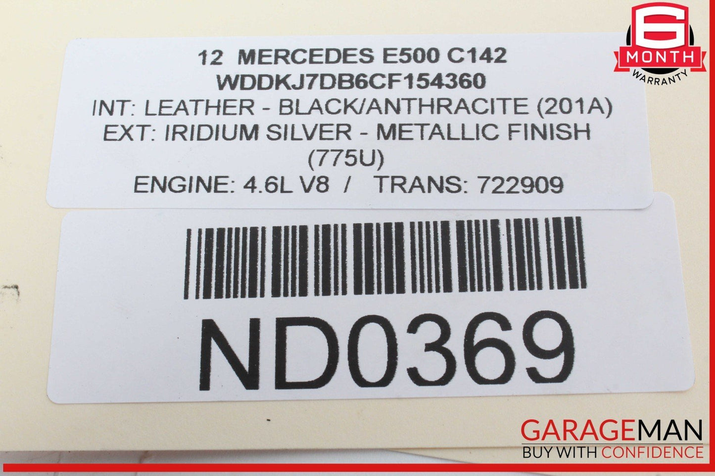 10-20 Mercedes W212 E550 E350 Front Left Window Regulator Motor 2078200542 OEM