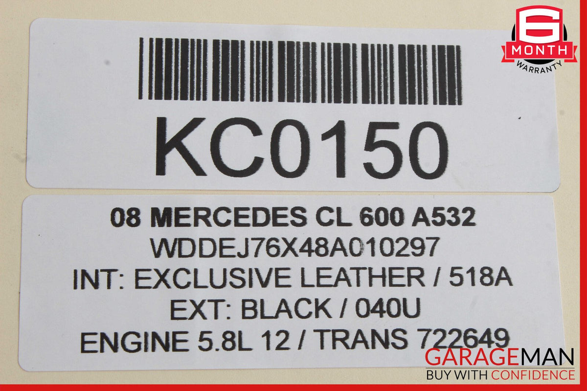 07-14 Mercedes W216 CL600 S400 Front Left Lower Control Arm OEM