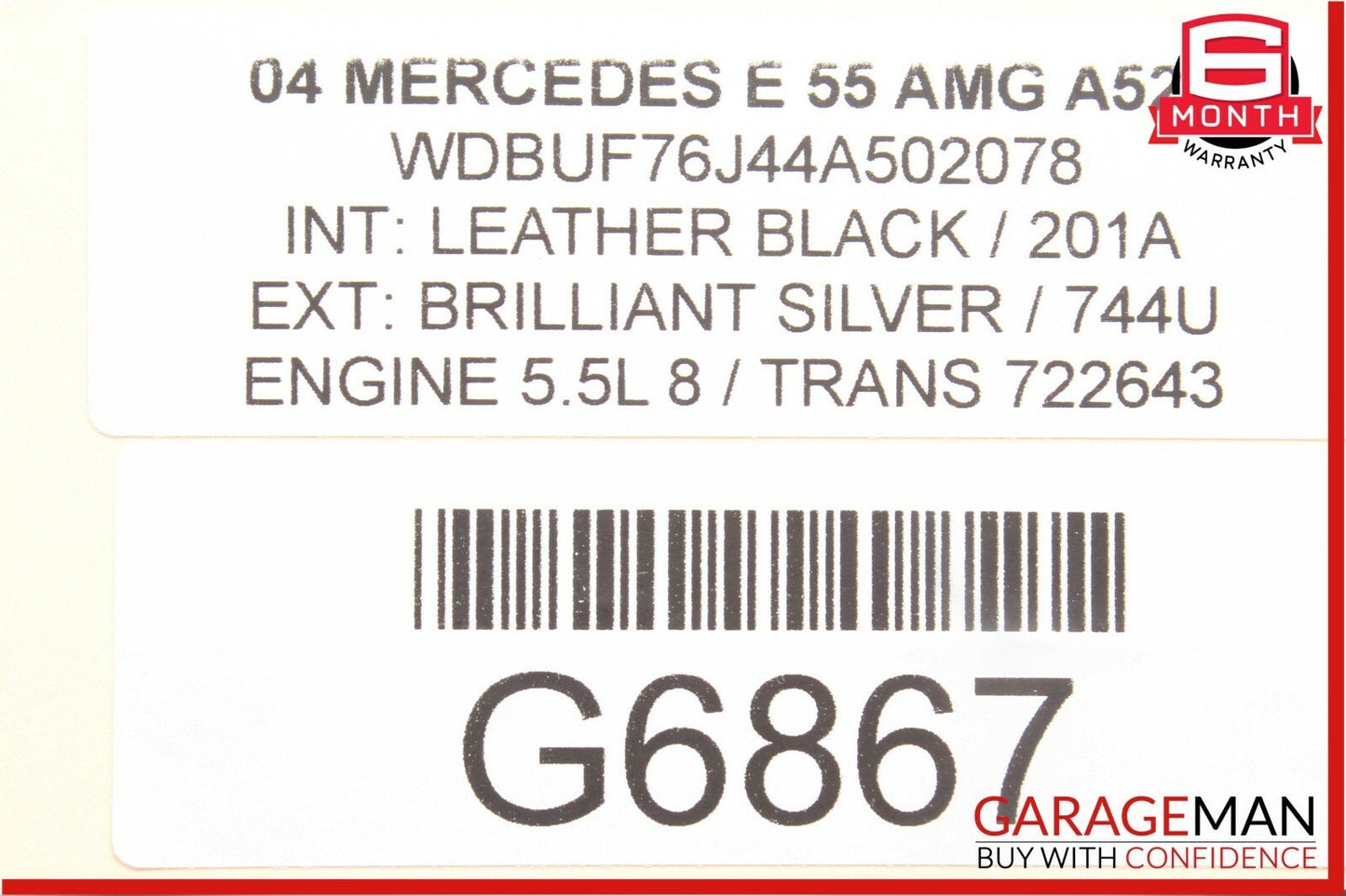 03-11 Mercedes W211 E55 Front Bottom Right Control Arm Spring Link Ball Joint