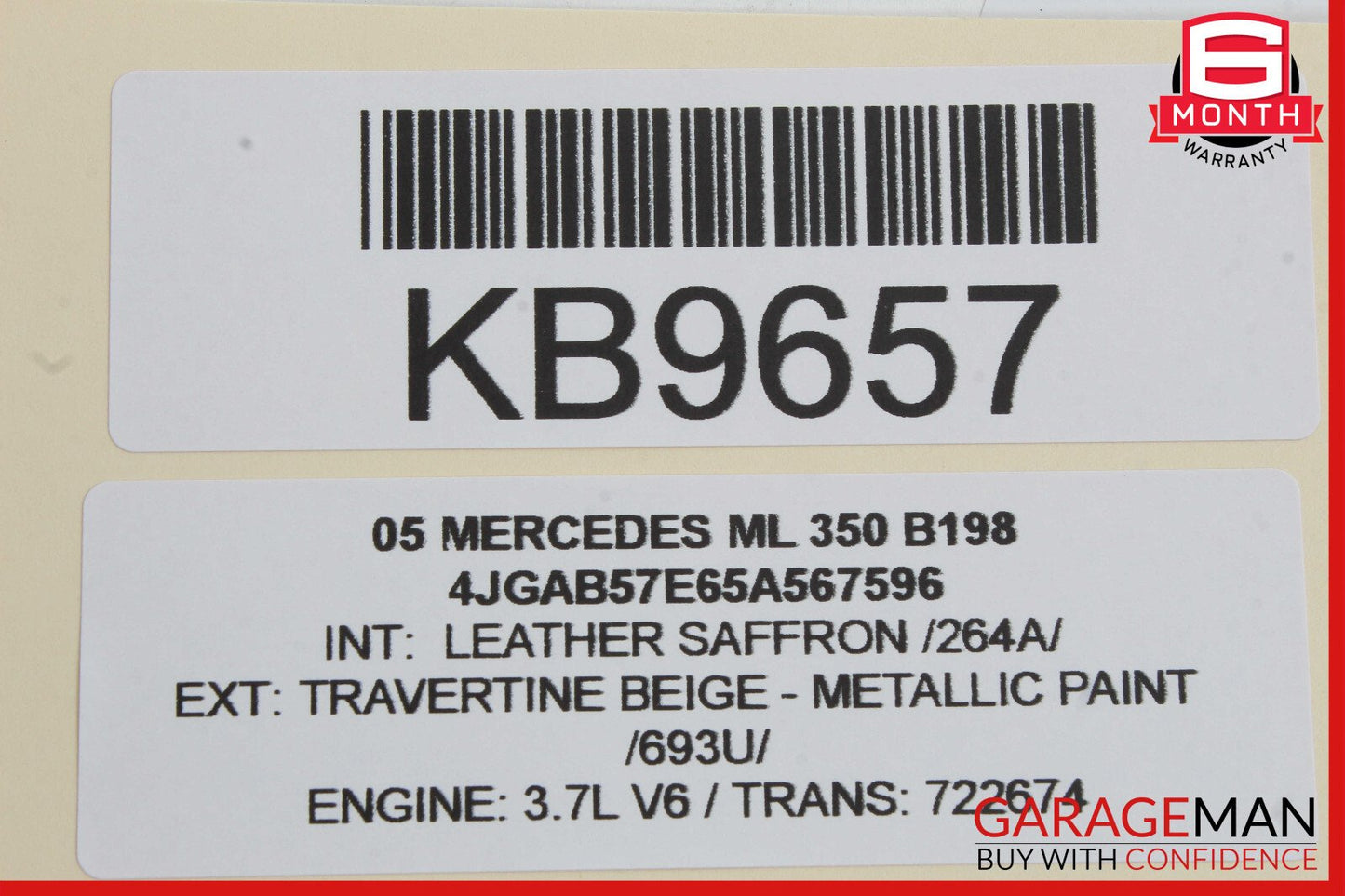 98-05 Mercedes W163 ML350 ML500 ML55 AMG Rear Glass Windshield Wiper Motor OEM