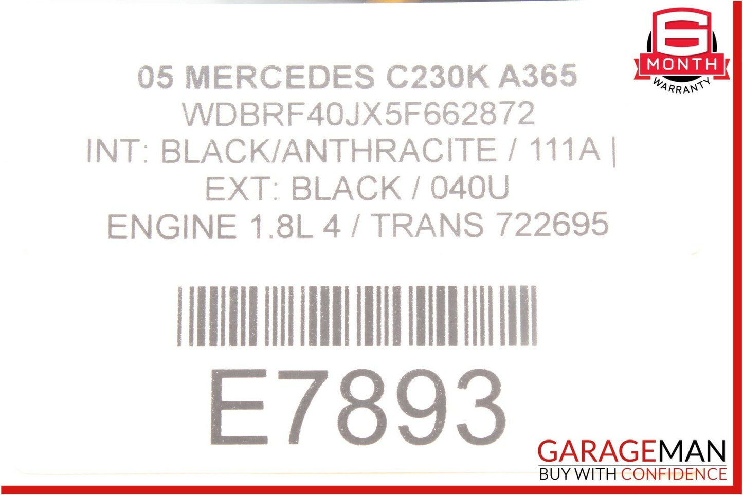 05-07 Mercedes W203 C230 C320 Dashboard Door Lock Hazard Light Control Switch
