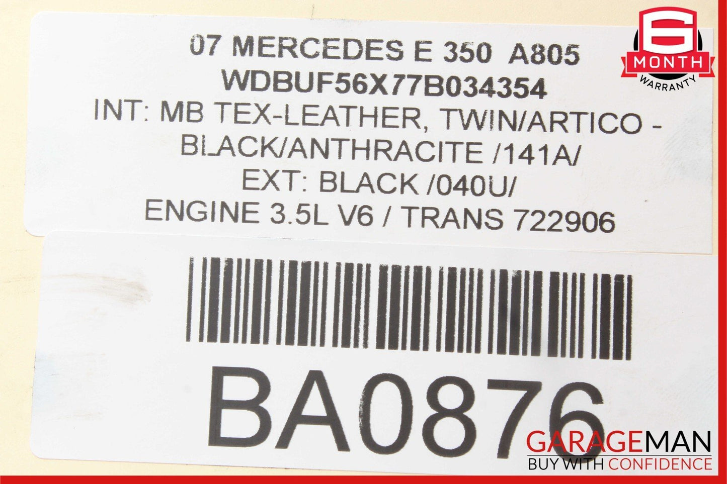 07-11 Mercedes W219 CLS550 CLS63 E550 Power Brake Master Cylinder Pump OEM