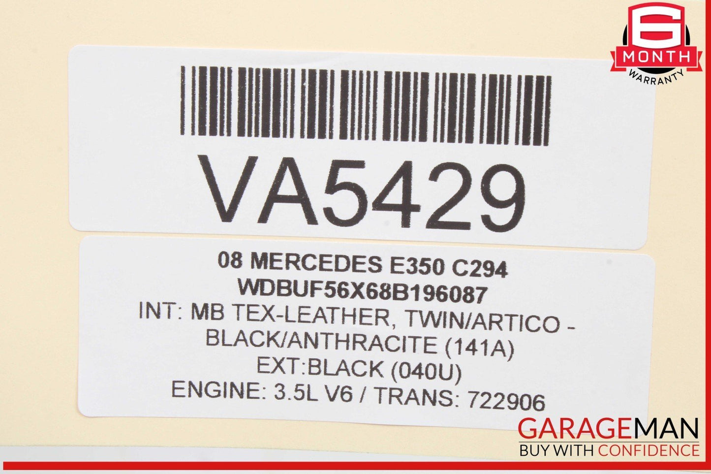 05-12 Mercedes W211 E350 ML350 Left Side Engine Camshaft Cam Shaft Exhaust OEM