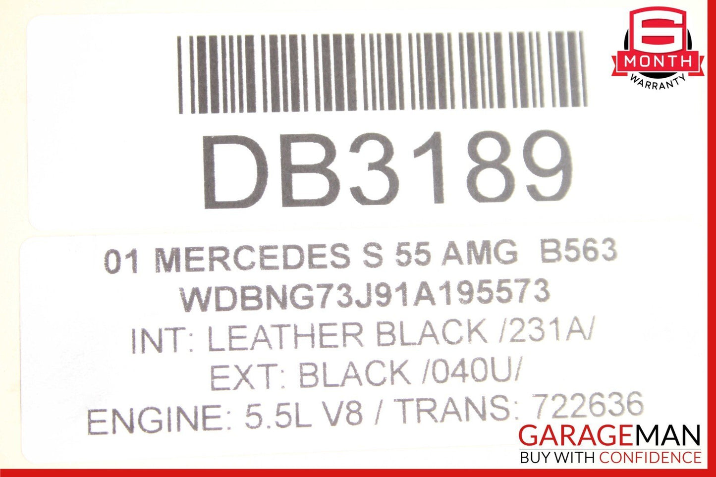 00-06 Mercedes R230 SL500 S500 E500 Engine Motor Cover Air Intake Cleaner Filter