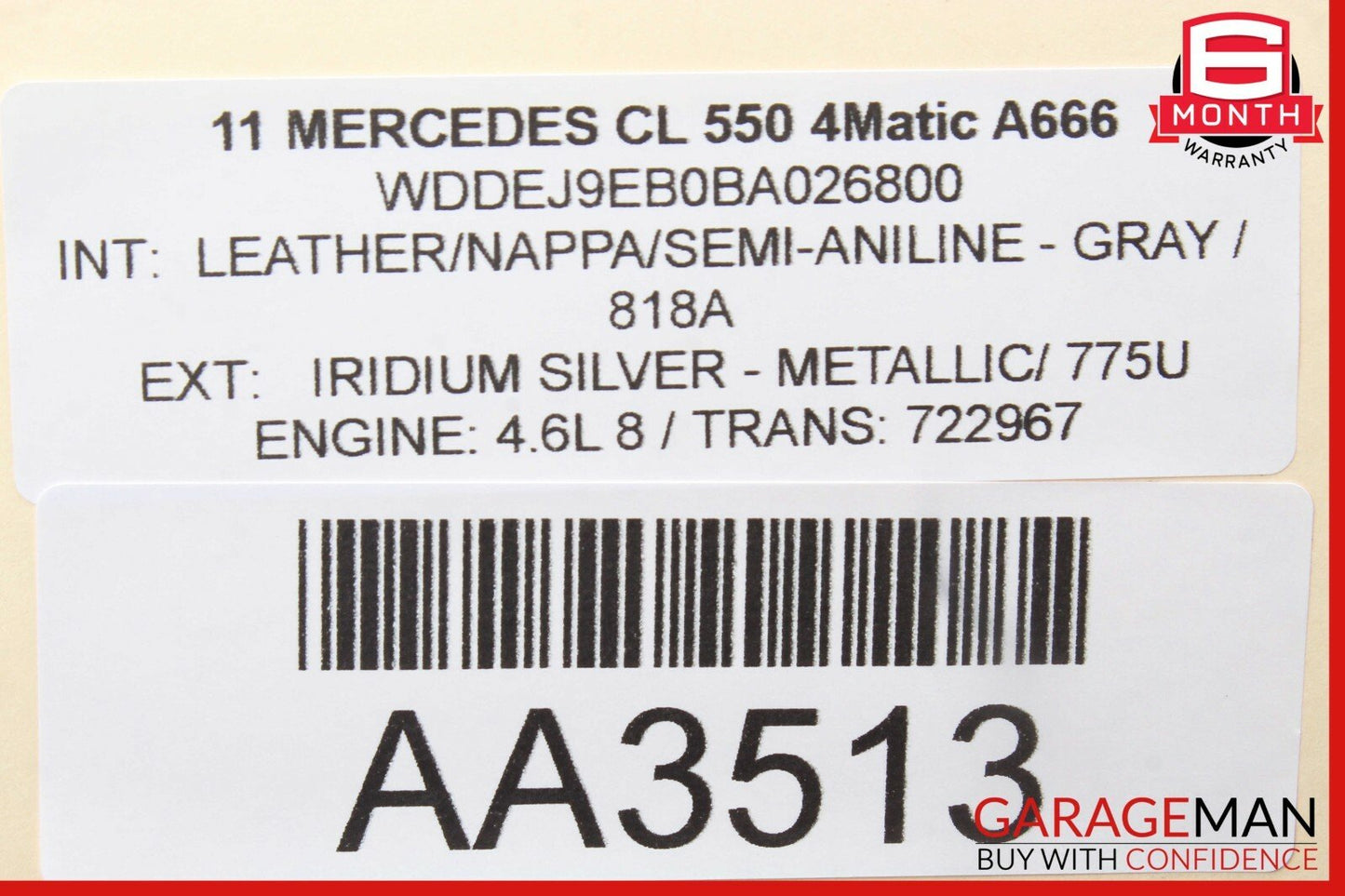 07-13 Mercedes W216 CL550 S550 AC A/C Climate Control Switch Dual Zone OEM 59k