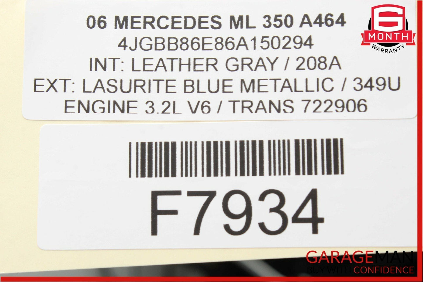 06-12 Mercedes W164 ML350 GL450 R350 Front Right Side Hood Hinge Bracket OEM