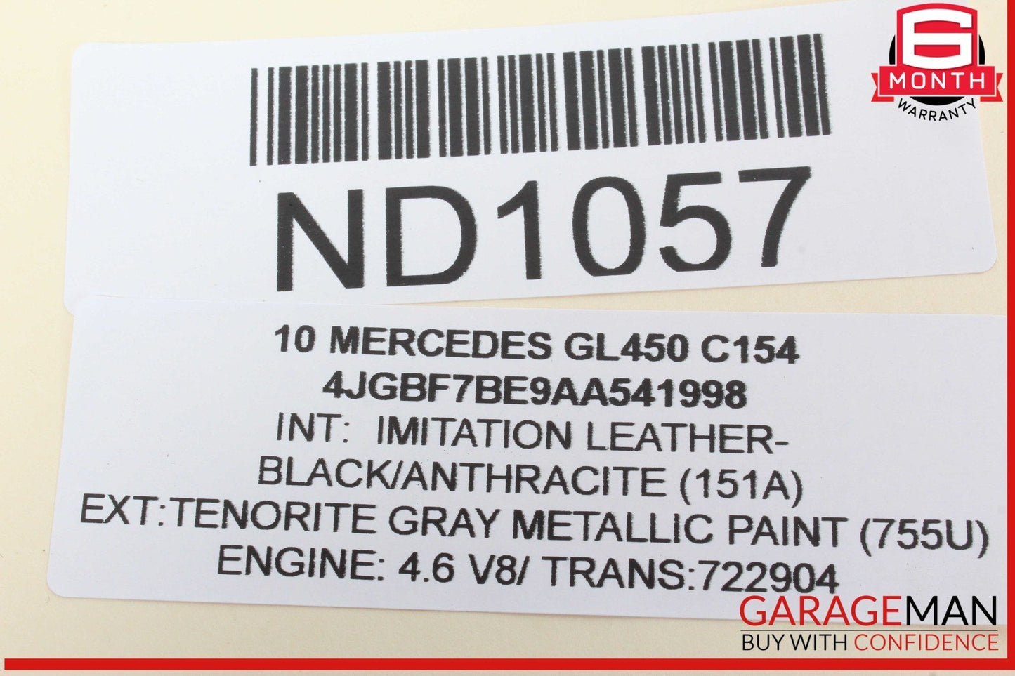 07-12 Mercedes X164 GL450 Third Seat Row Power Folding Control Module OEM