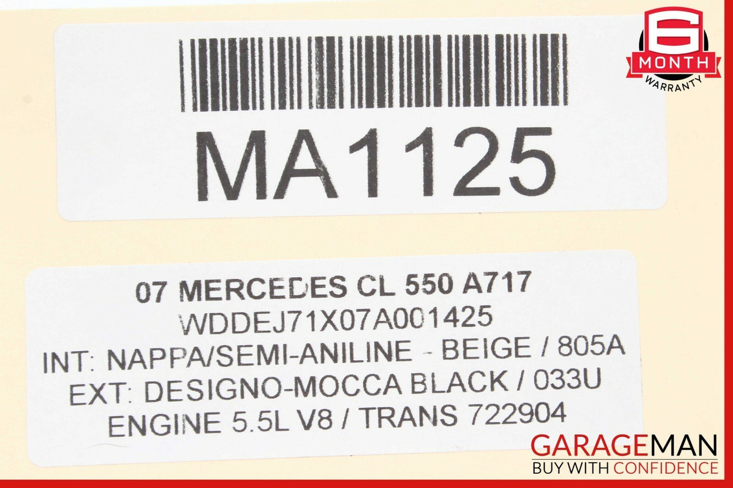 07-13 Mercedes W216 CL550 S63 AMG Door Keyless Go Entry Control Module Unit OEM