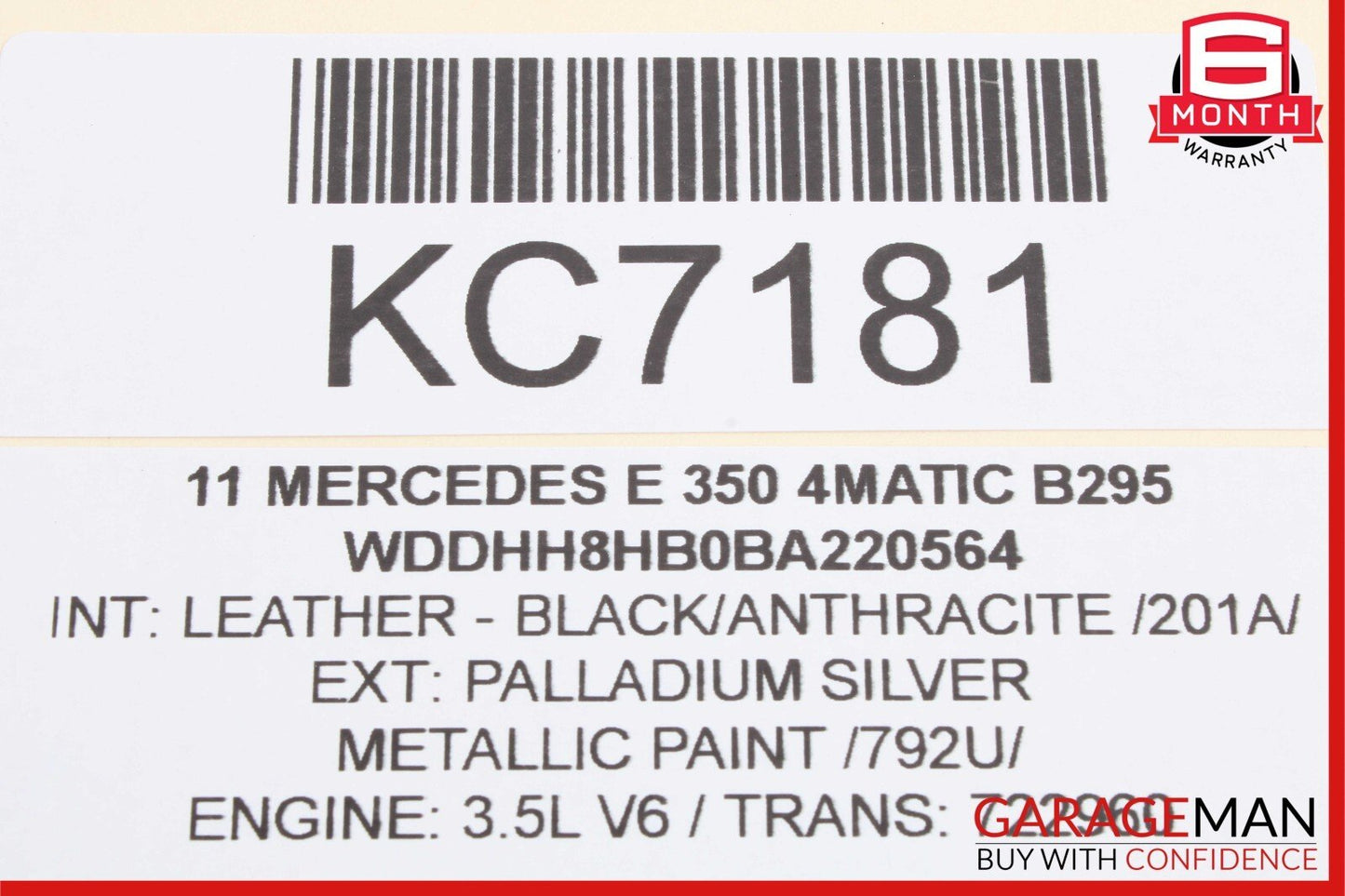 10-17 Mercedes W212 E350 4MATIC Front Right Passenger Upper Control Arm OEM
