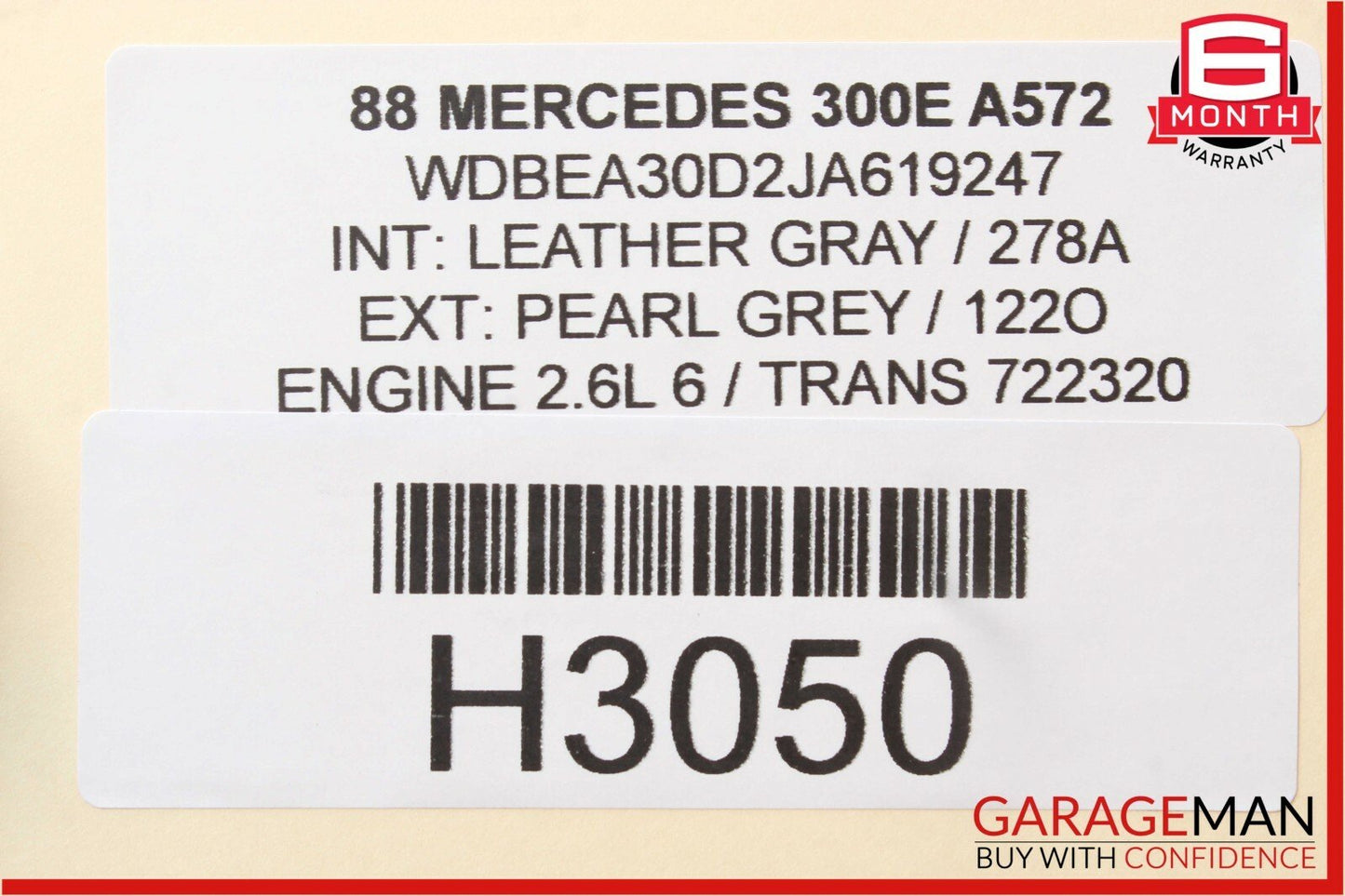 86-95 Mercedes W124 300E E320 Sedan Rear Right Side Exterior Door Handle