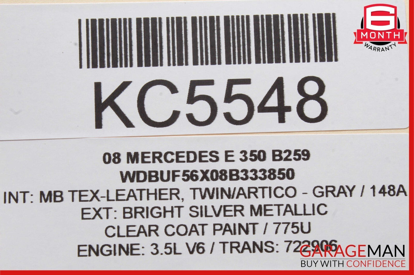06-11 Mercedes W211 E350 CLS350 CLS550 Rear Overhead Dome Light Reading Map OEM