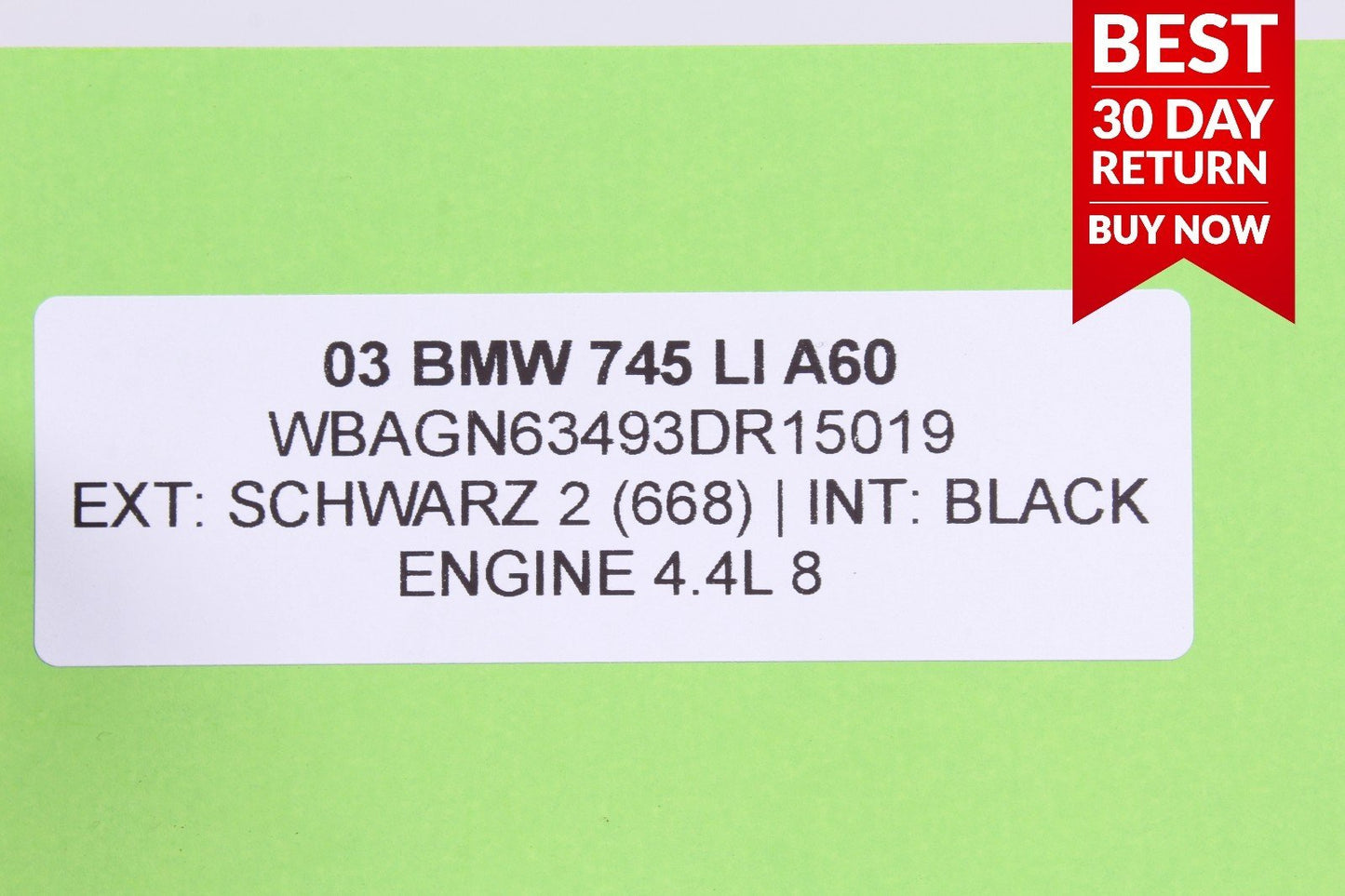 02-05 BMW E65 E66 745i 745Li Front Bumper Reinforcement Impact Bar Rebar A60 OEM