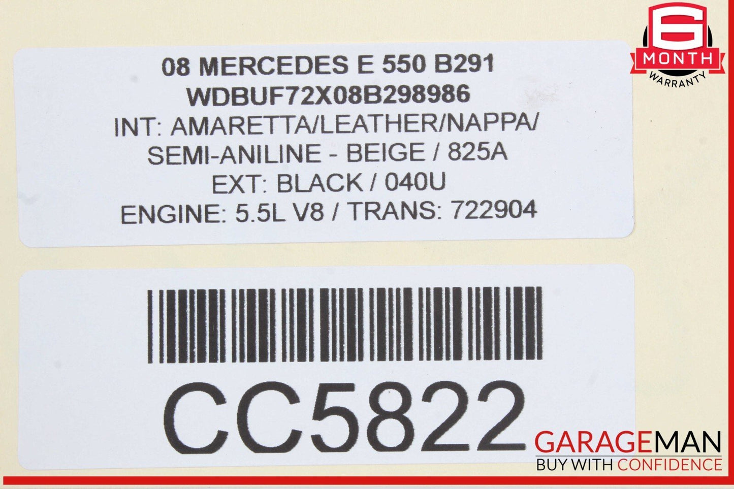 07-11 Mercedes W211 E550 CLS550 AC A/C Condenser Cooler OEM