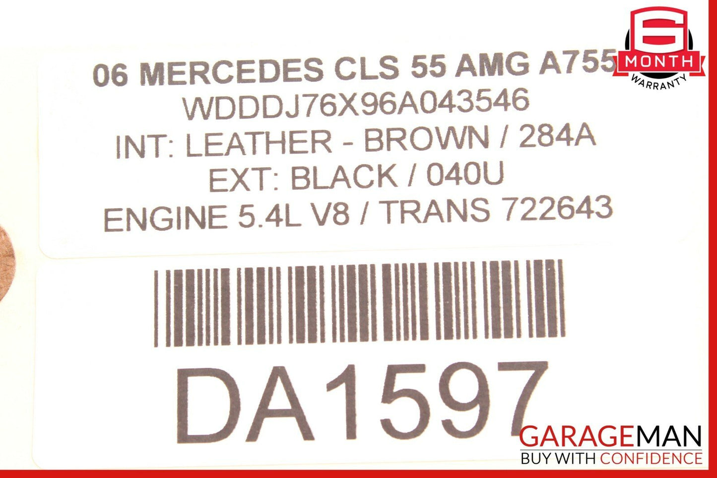 06-11 Mercedes W219 CLS500 CLS55 Rear Left Driver Door Lock Latch Actuator OEM