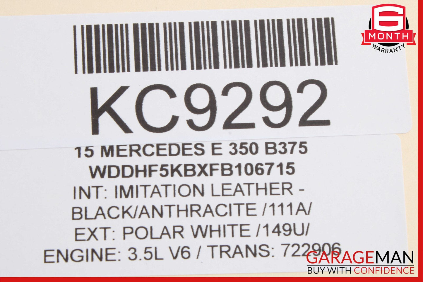14-18 Mercedes W212 E350 E400 Master Cylinder Power Brake Booster OEM