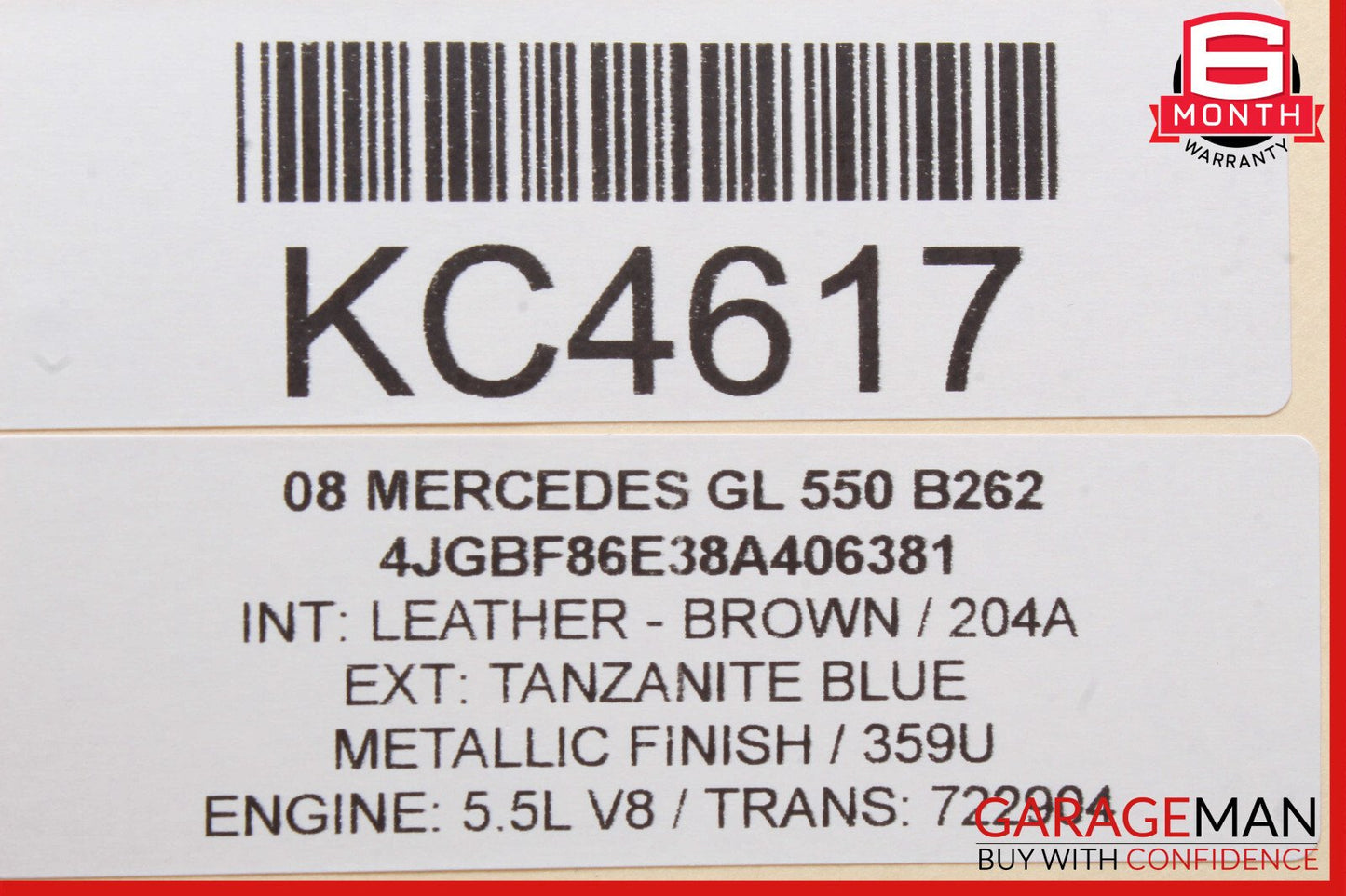06-13 Mercedes X164 GL550 ML63 R500 Rear A/C Heater Climate Control Switch OEM