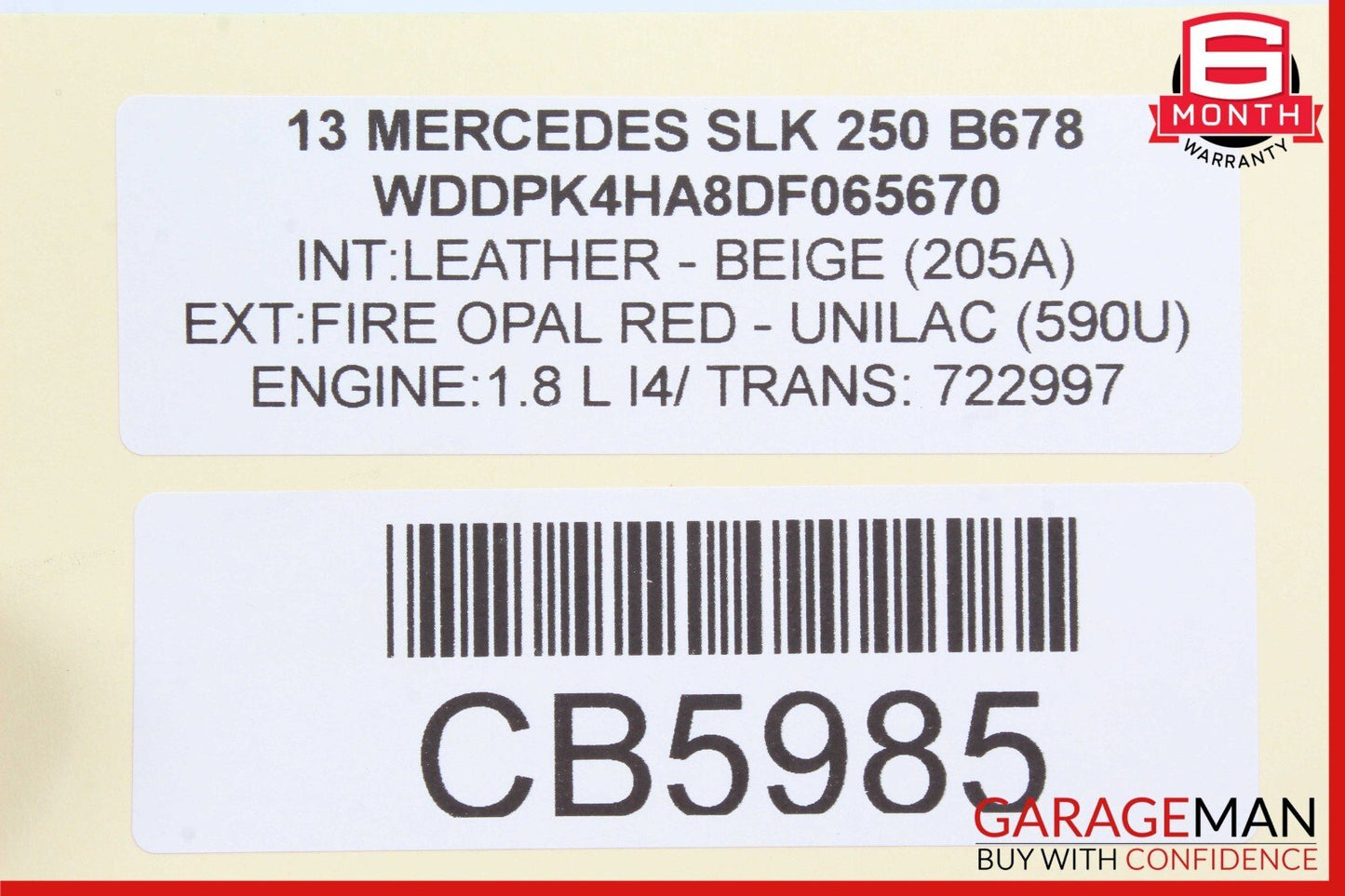12-20 Mercedes R172 SLK350 SLC300 Rear Right B-Pillar Speaker Cover Trim Grille