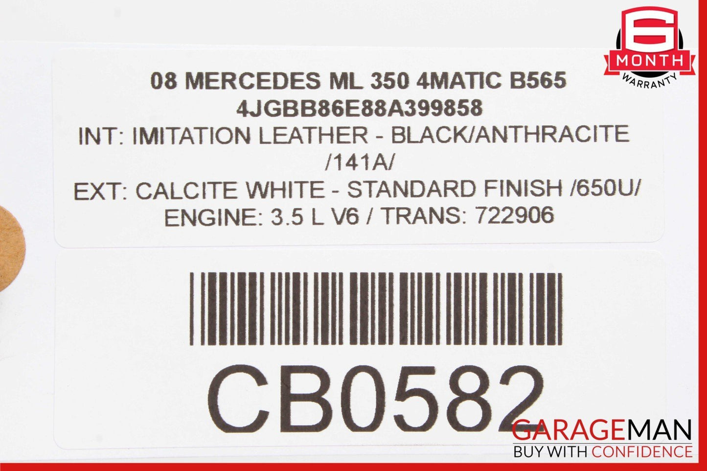 06-10 Mercedes ML350 R350 E350 Front Left Engine Timing Chain Cover Plate