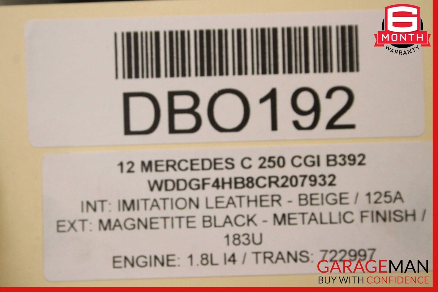 12-15 Mercedes C250 SLK250 7G AT Automatic Transmission Assembly 722.997 97k