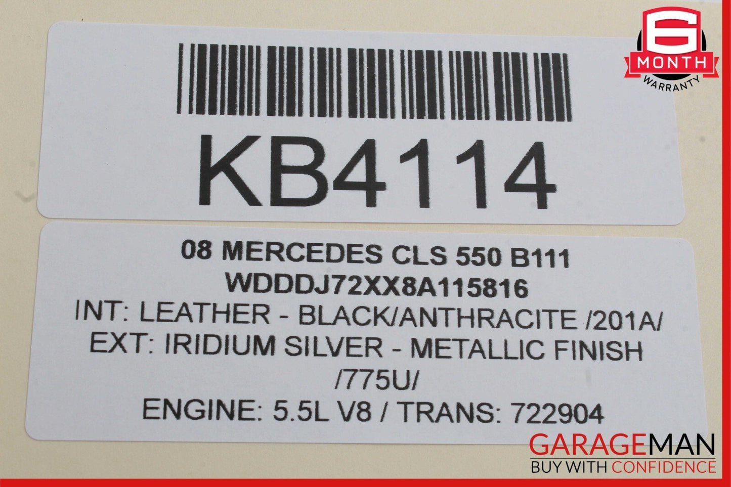 06-11 Mercedes W219 CLS550 CLS500 Rear Right Side Exterior Door Handle OEM