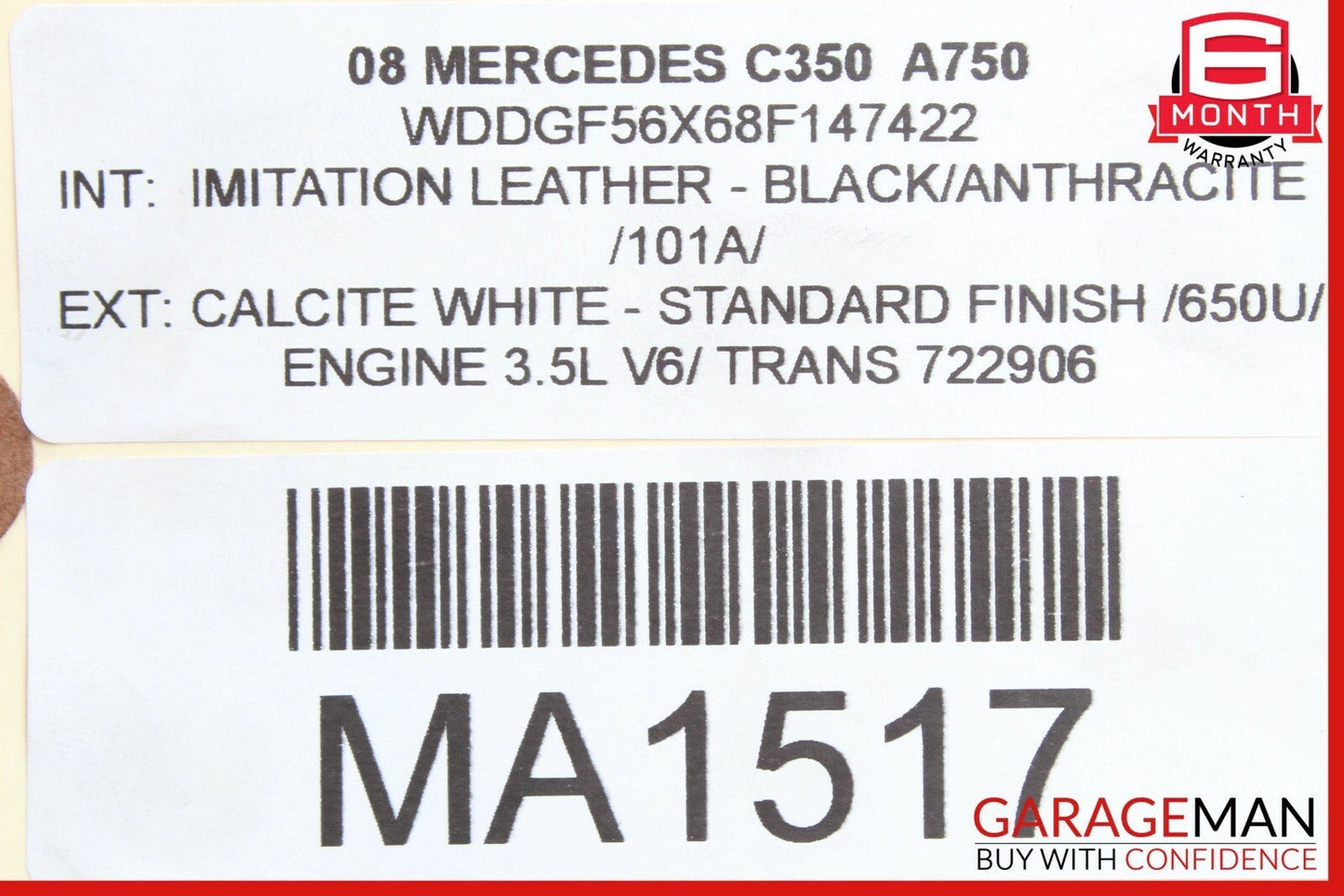 08-11 Mercedes W204 C350 C300 Rear Right / Left Side Door Sound Speaker OEM