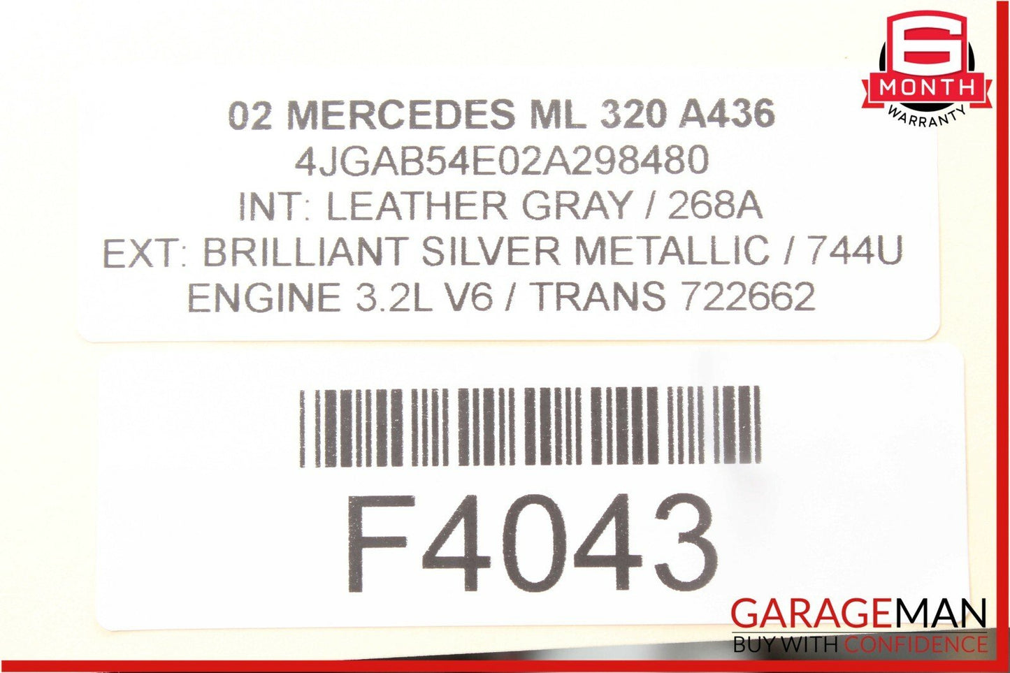 98-05 Mercedes W163 ML320 ML500 Rear Left Driver Side Lower Control Arm OEM